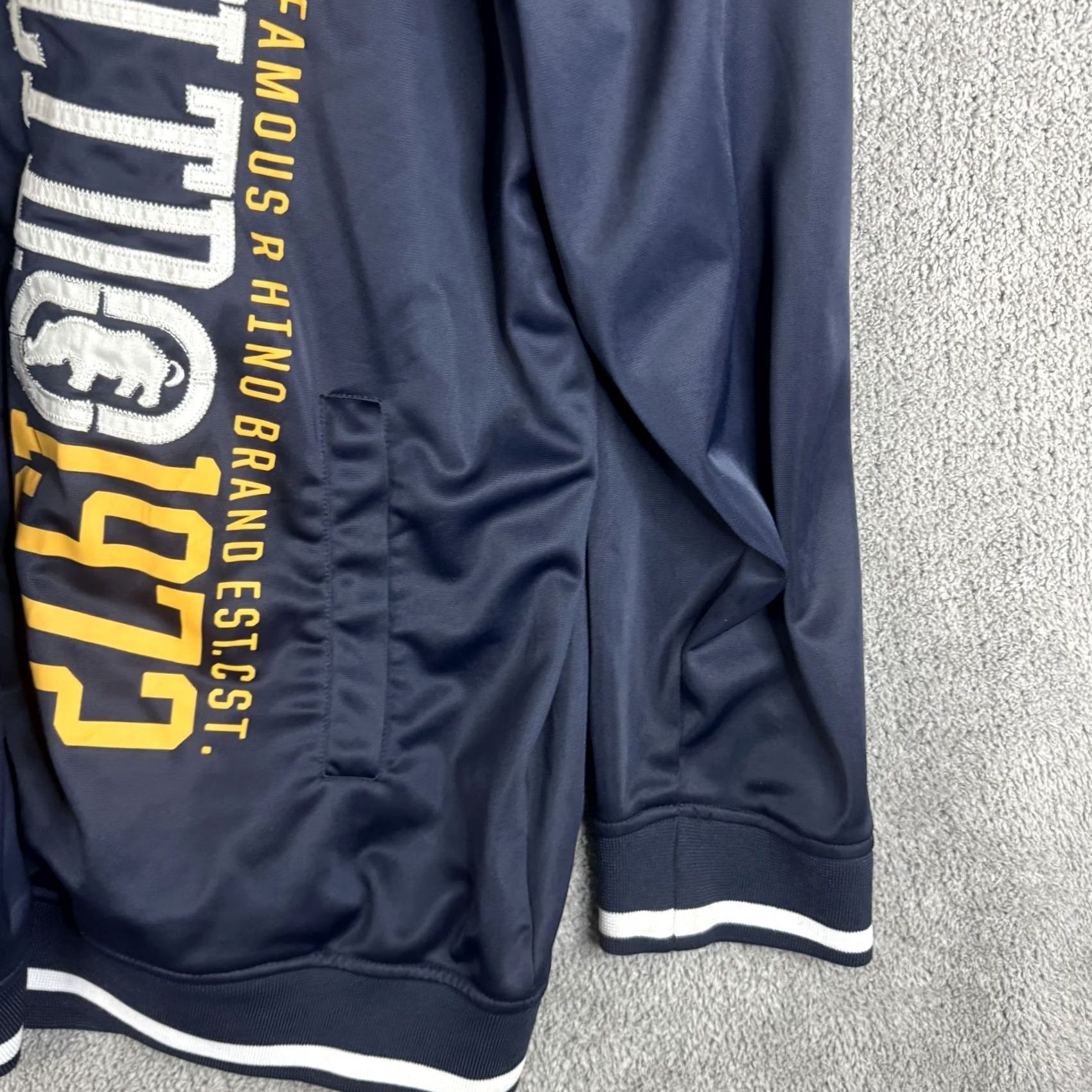 Ecko Unltd. Ecko Unltd Track Jacket Mens 3XL Blue Full Zip Rhino Logo Athletic Modern Streetwear Size US XXL / EU 58 / 5 - 3 Thumbnail