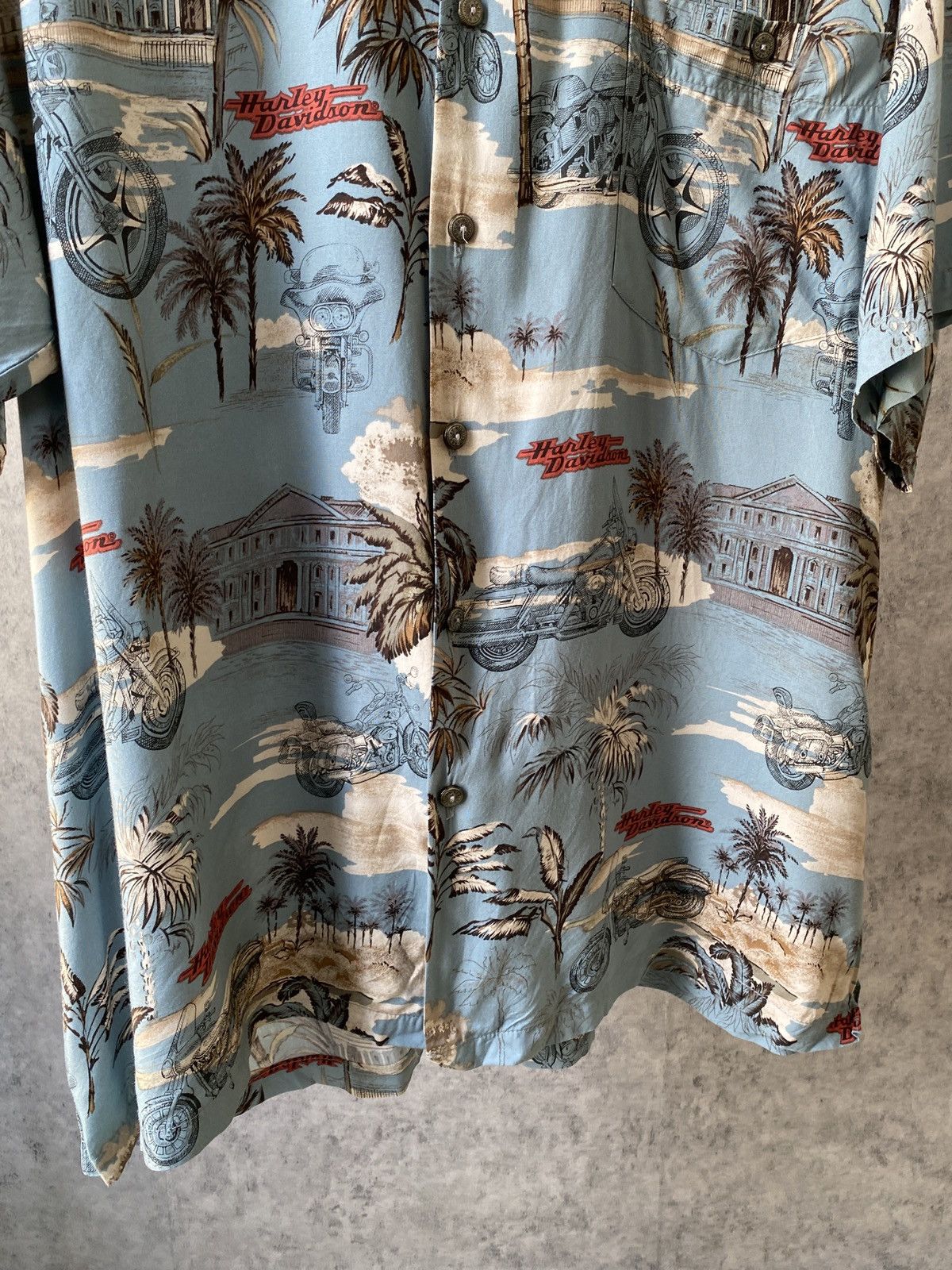 Harley Davidson × Tori Richard × Vintage Vintage 90s Harley Davidson By Tori Richard Hawaiian Shirt Size US L / EU 52-54 / 3 - 4 Thumbnail
