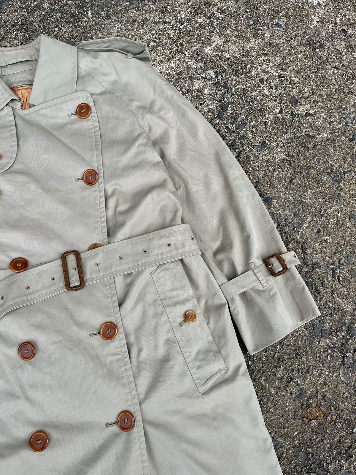 Burberry × Vintage Vintage Luxury Burberry Nova Check Women's Trenh Coat Size L / US 10 / IT 46 - 4 Thumbnail
