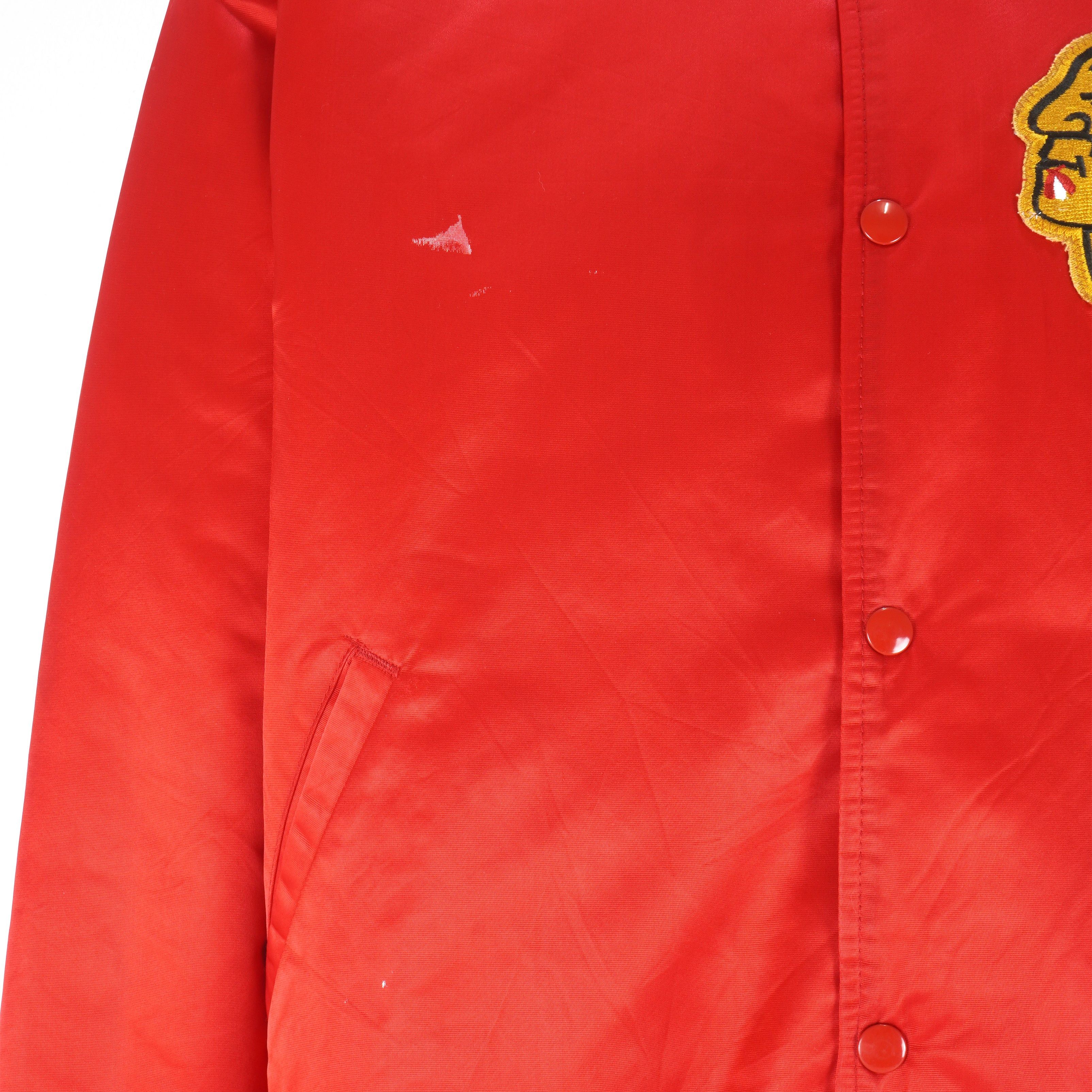 Starter NHL - Chicago Blackhawks Satin Jacket 1980s Size US L / EU 52-54 / 3 - 3 Thumbnail