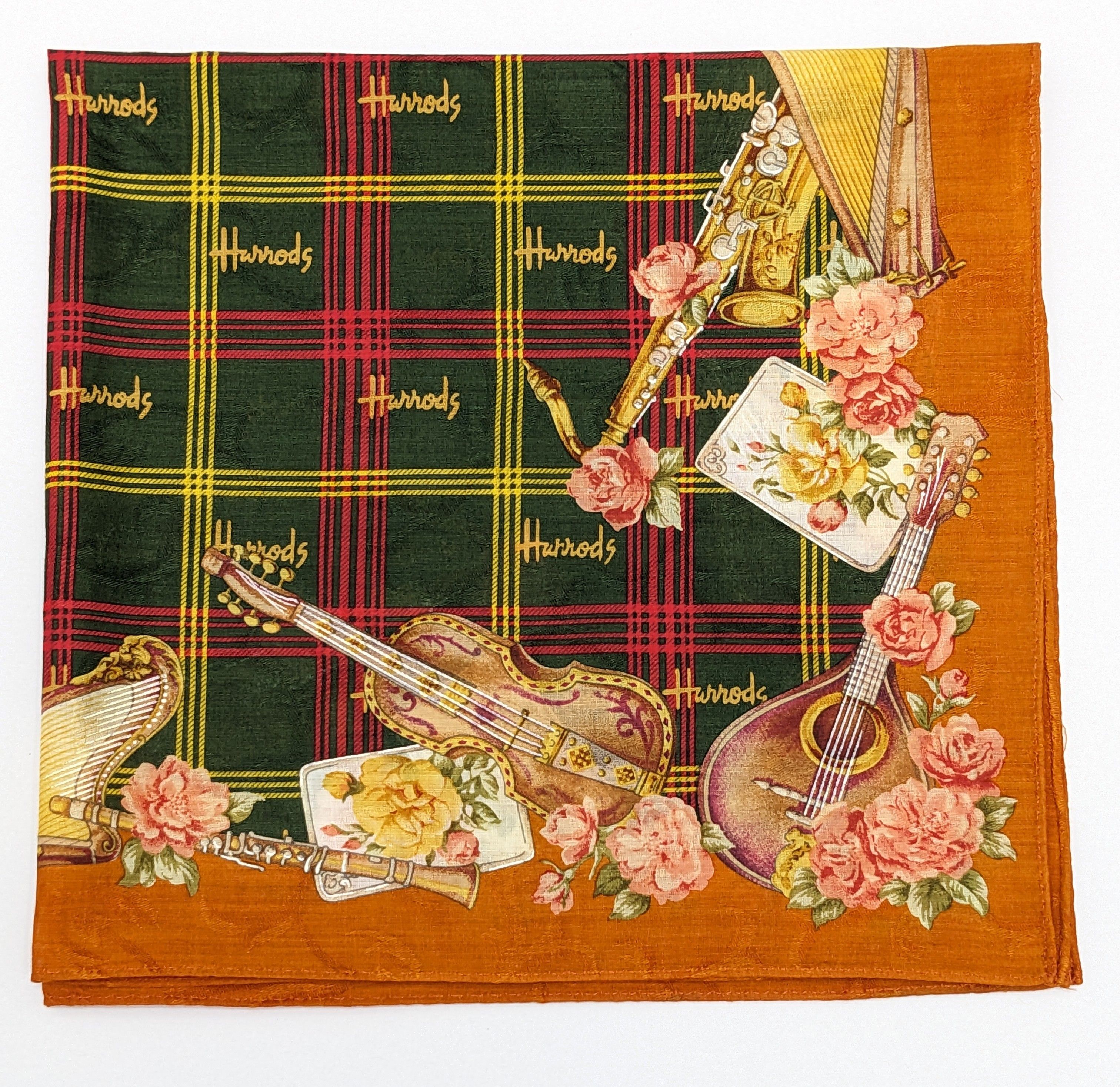 Harrods Harrods London Designer Handkerchief Musical Motif Size ONE SIZE - 1 Thumbnail