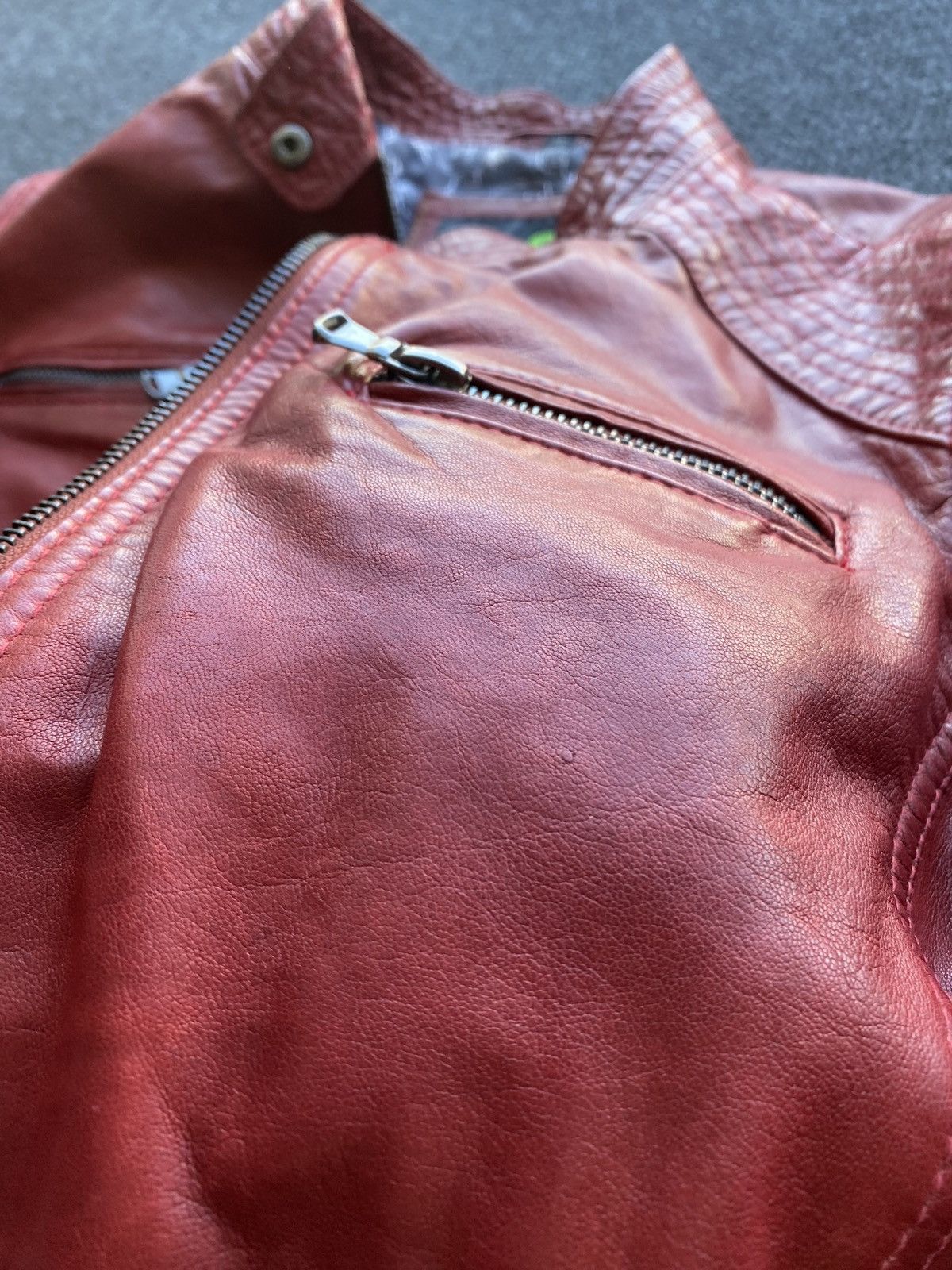 Other 🔥Opium Punk Gothic Red Leather Jacket q-21 Xl Size XL / US 12-14 / IT 48-50 - 12 Thumbnail