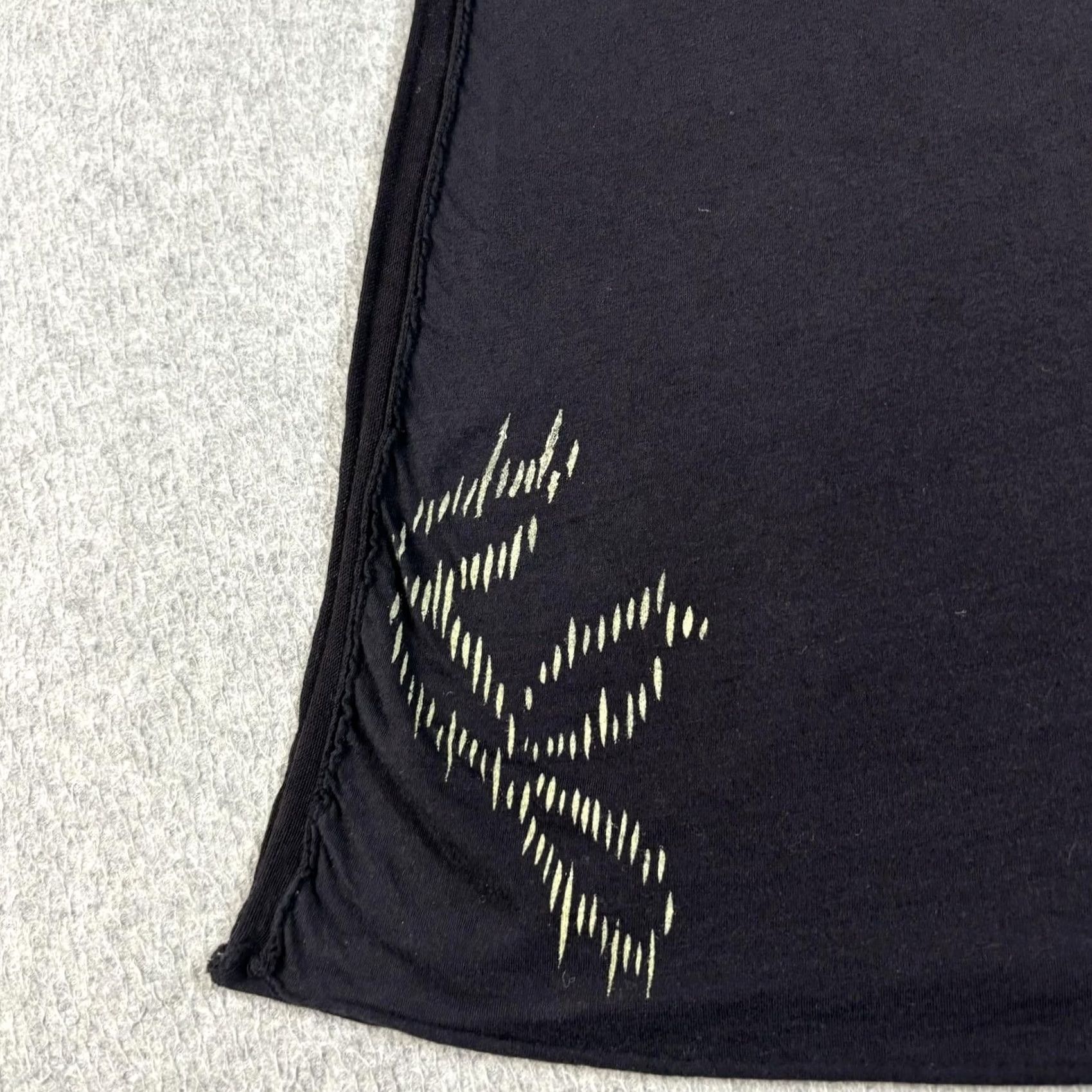 Vintage Da-Nang Dress Women Large Black Jersey Gold Graphic Eagle Asian Script Y2K Tank Size L / US 10 / IT 46 - 6 Thumbnail