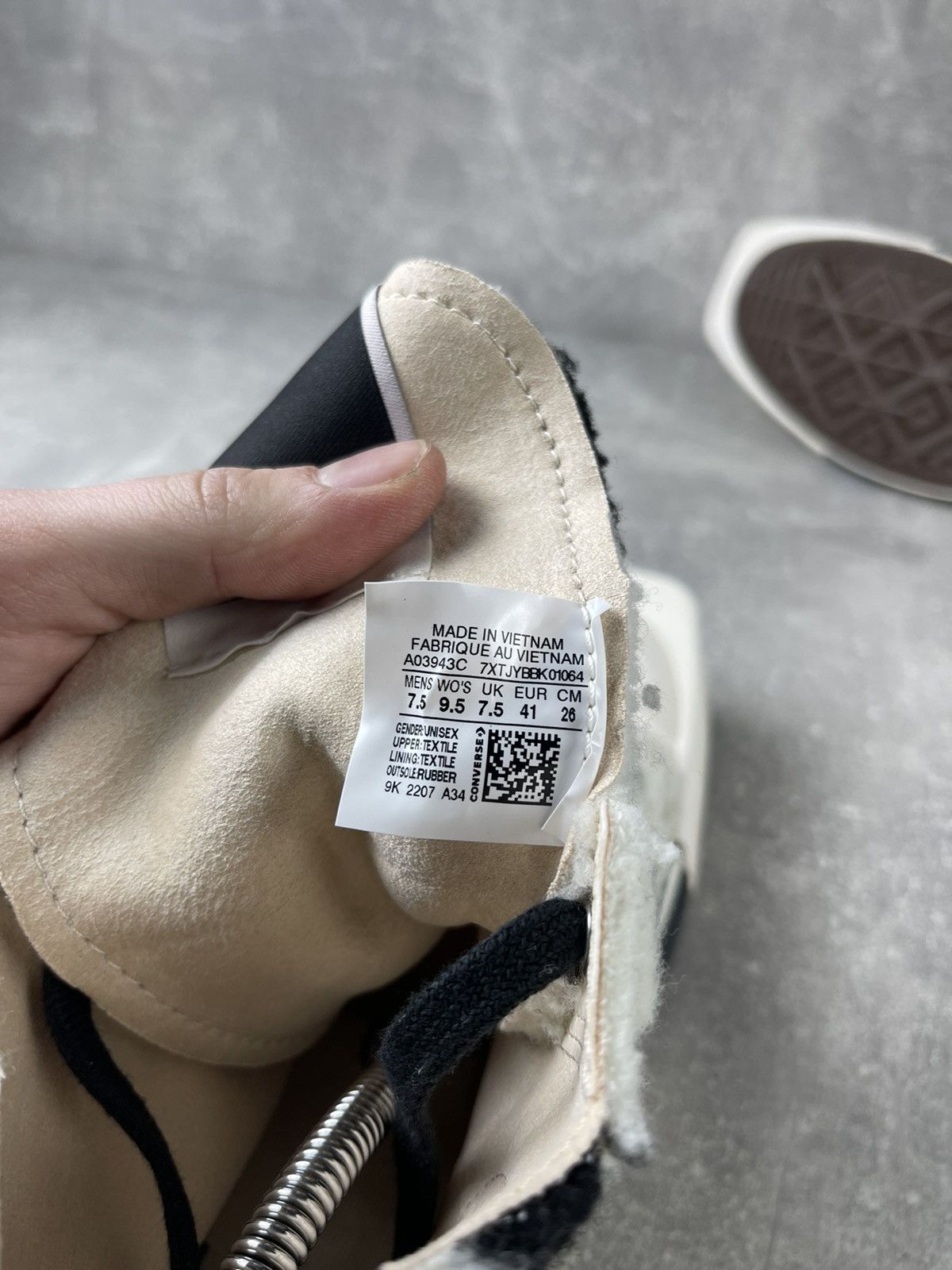Converse Converse x DRKSHDW TURBODRK Chuck 70 Shearling Teddy Pearl Size US 8 / EU 41 - 10 Thumbnail