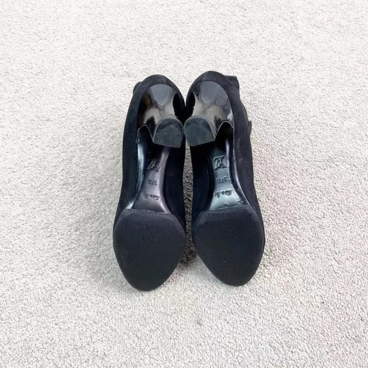 Louis Vuitton Louis Vuitton Black Suede High Heel Ankle Boots -2508 Size US 7 / IT 37 - 7 Thumbnail