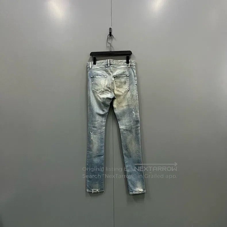 Saint Laurent Paris Saint Laurent Paris Distressed washed ripped jeans Size US 30 / EU 46 - 2 Thumbnail