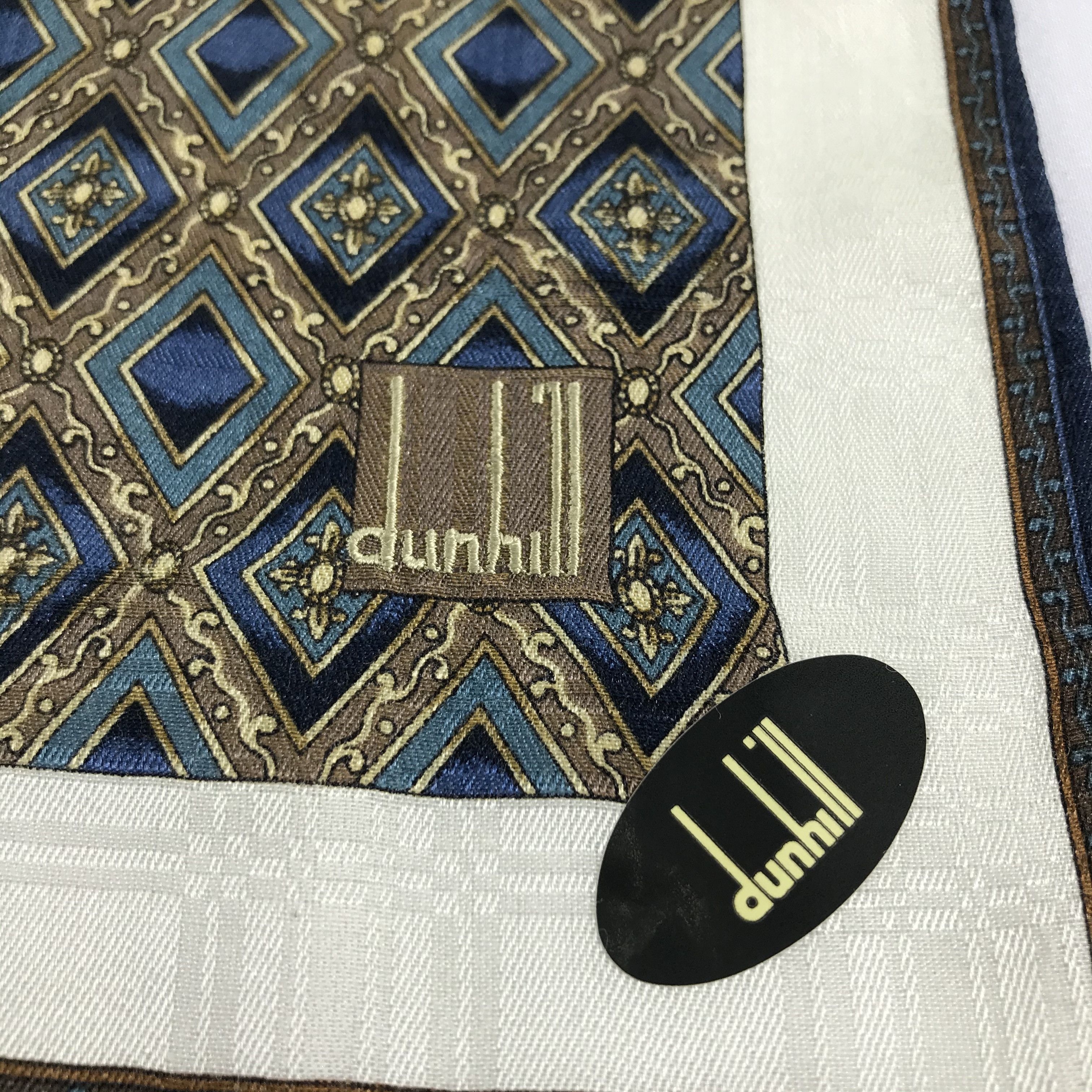 Alfred Dunhill Dunhill Handkerchief Neckerchief Bandana H1209 Size ONE SIZE - 3 Thumbnail