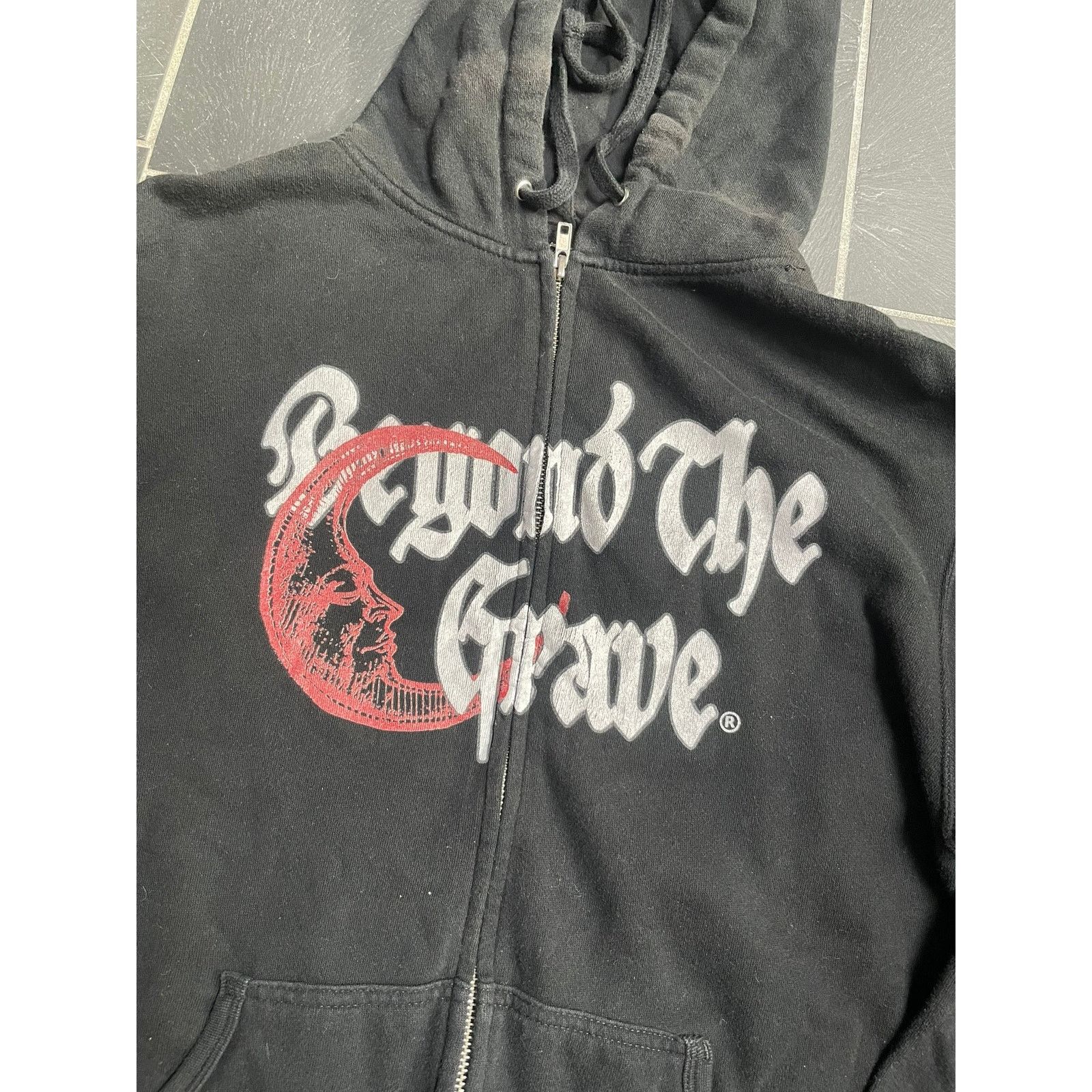 Other Beyond The Grave Moon Zip Up Size Medium Vintage Distressed Size US M / EU 48-50 / 2 - 2 Thumbnail