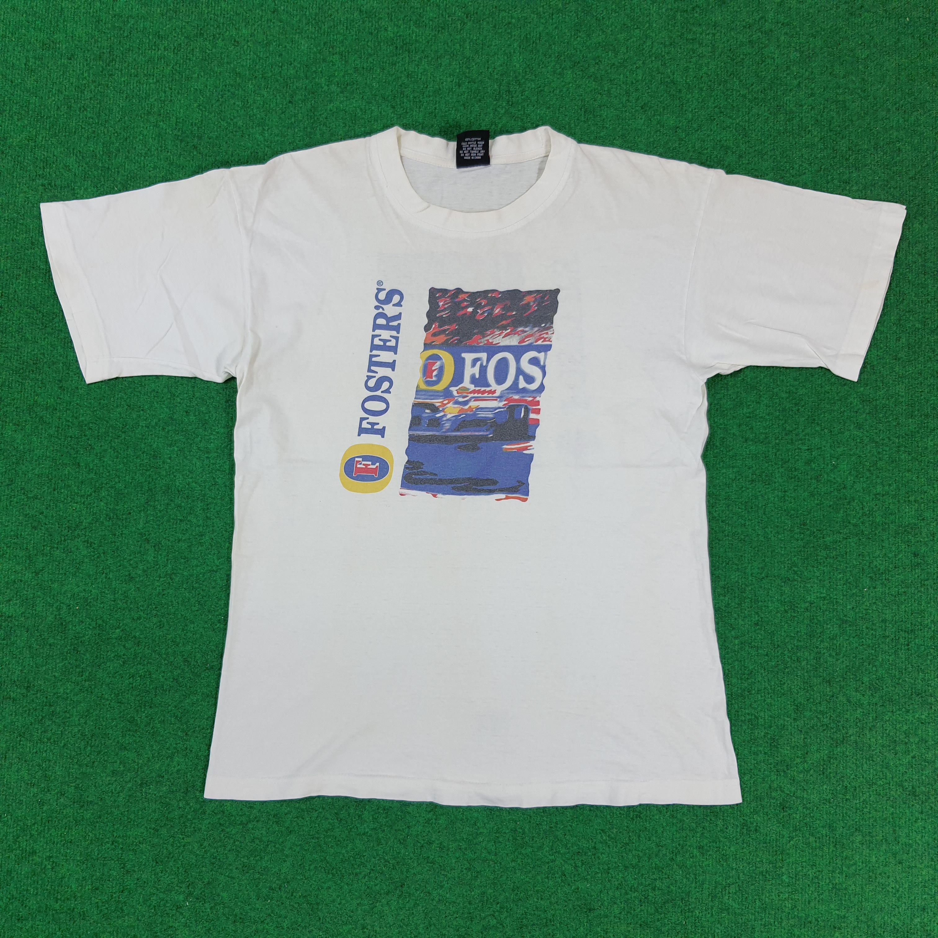 Formula 1 × Vintage Vintage Fosters Formula 1 Motorsports Racing F-1 Tshirt Size US M / EU 48-50 / 2 - 1 Thumbnail