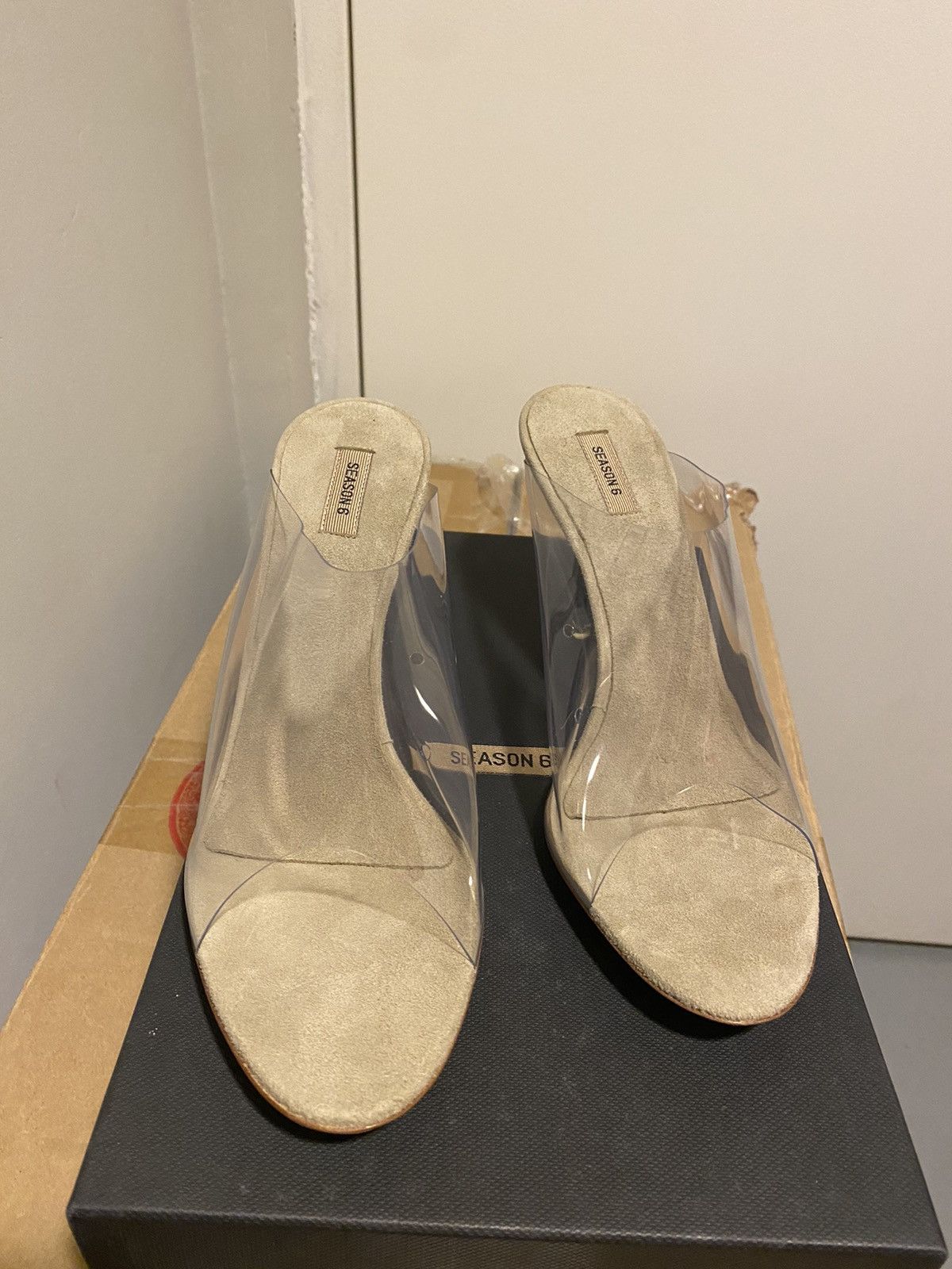 Yeezy Yeezy Season 6 Heels Transparent PVC Mules Size US 8.5 / IT 38.5 - 4 Thumbnail