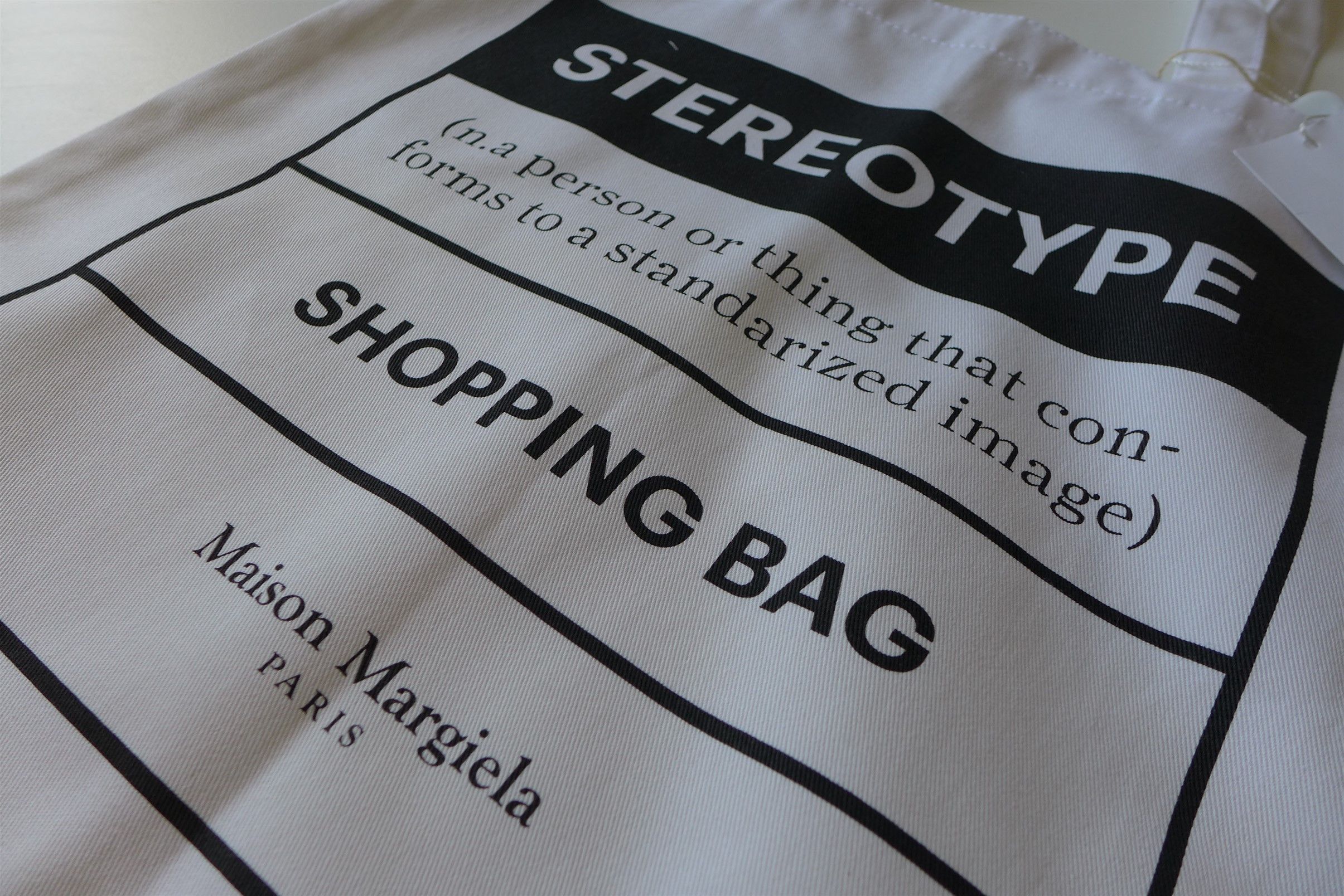 Maison Margiela Margiela Stereotype White Tote Bag Size ONE SIZE - 4 Thumbnail