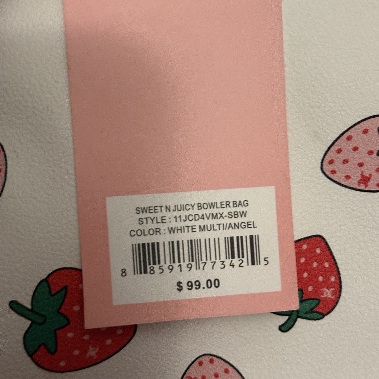 Juicy Couture Juicy Couture Sweet N Juicy Strawberry print bowler bag Size ONE SIZE - 8 Thumbnail