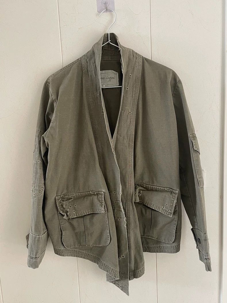 Greg Lauren greg lauren green kimono jacket-dmc Size US M / EU 48-50 / 2 - 1 Thumbnail