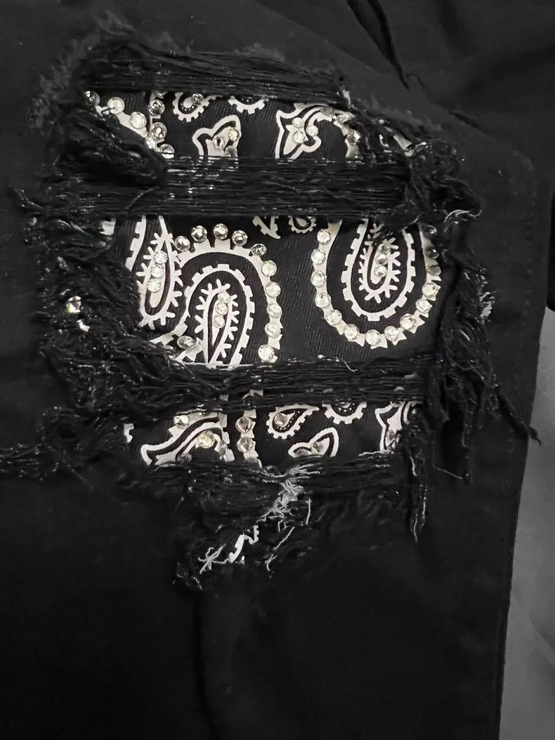 Amiri Amiri 18FW Diamond Camo Flower Patchwork Black Denim Size US 32 / EU 48 - 5 Thumbnail