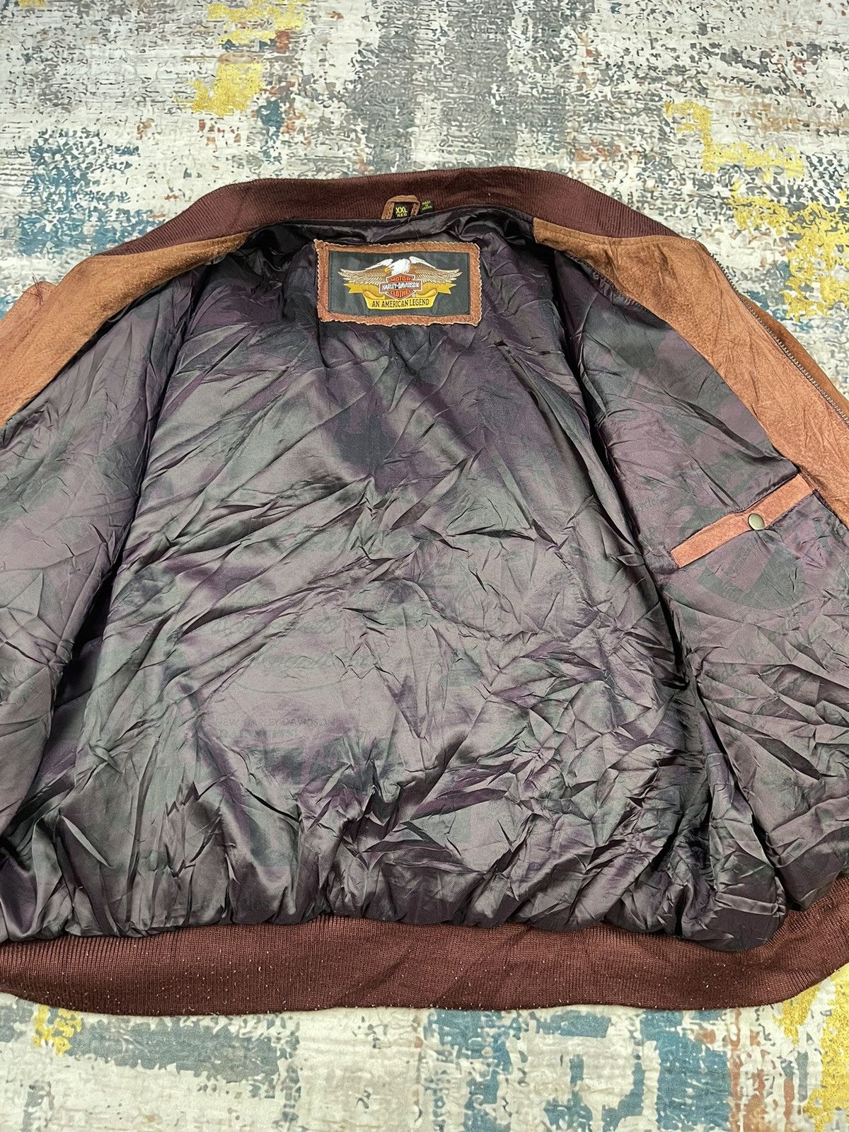 Harley Davidson Vtg Harley Davidson V-Twin Power Leather Bombers Size US XXL / EU 58 / 5 - 16 Thumbnail