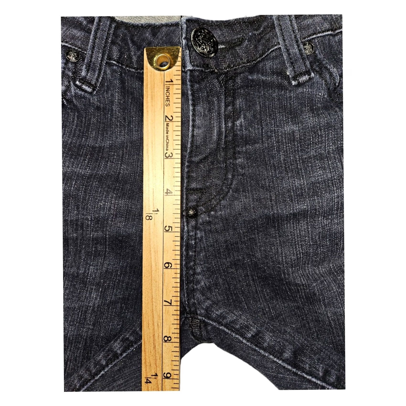 Express Express ReRock Skinny Jeans Women's 10 Dark Blue Embroidered Stretch Denim Modern, Low Rise, 30 Inseam, 32 In W .. Size 32" / US 10 / IT 46 - 7 Thumbnail
