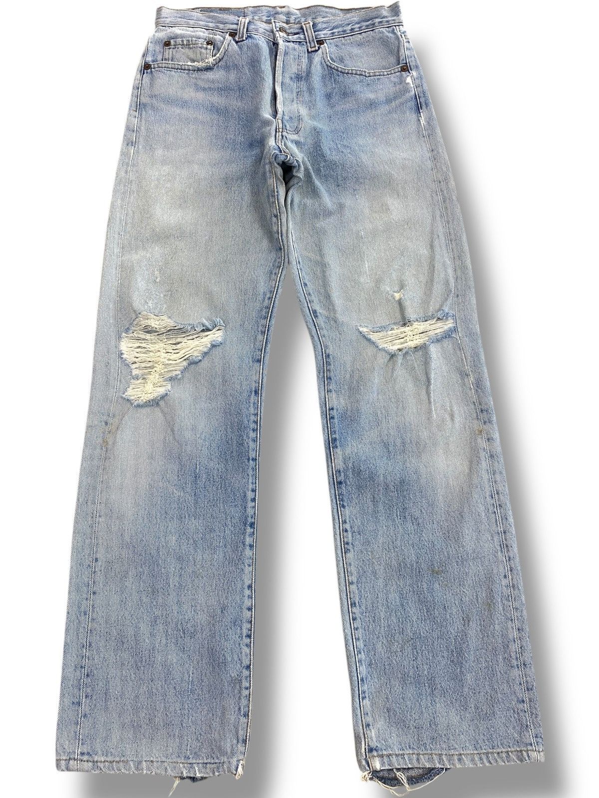 Levi's Levi’s Faded Wash Distress Style Jeans Size US 28 / EU 44 - 1 Thumbnail