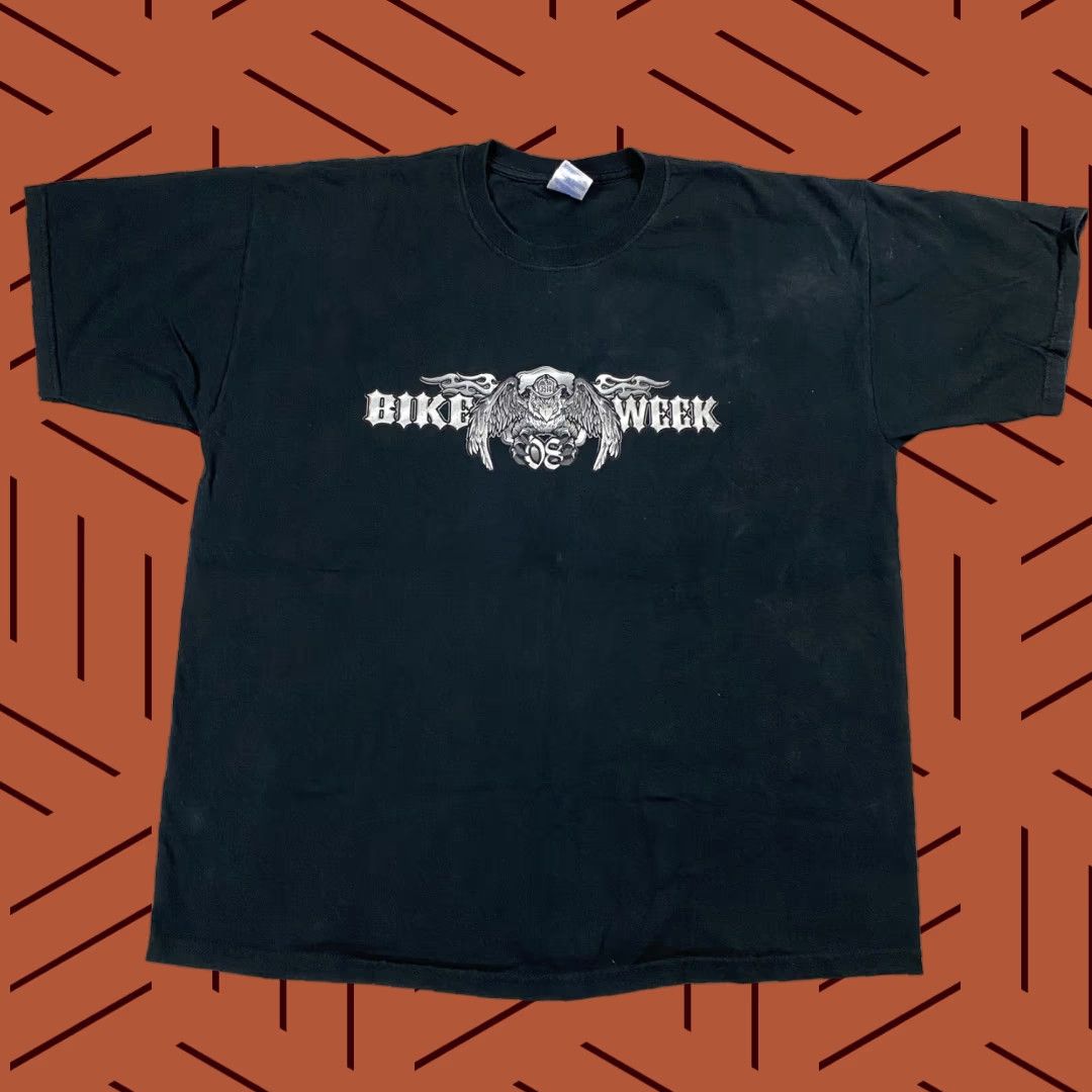 Vintage VINTAGE HARLEY MOTORCYCLE T-SHIRT BLACK XL Y2K 2008 DAYTONA BIKE WEEK MEN'S Size US XL / EU 56 / 4 - 1 Thumbnail