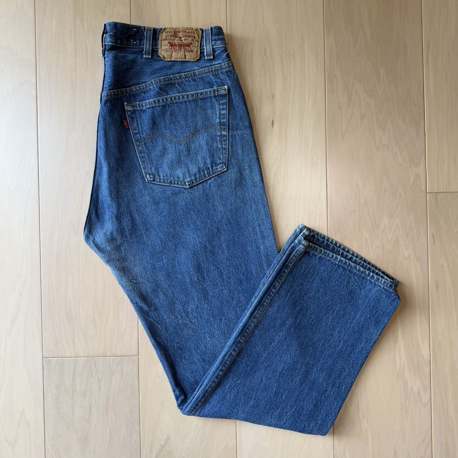 Levi's Vintage Levis 501 Jeans 37 Blue 80s Dark Wash Made in USA Size US 37 - 2 Thumbnail