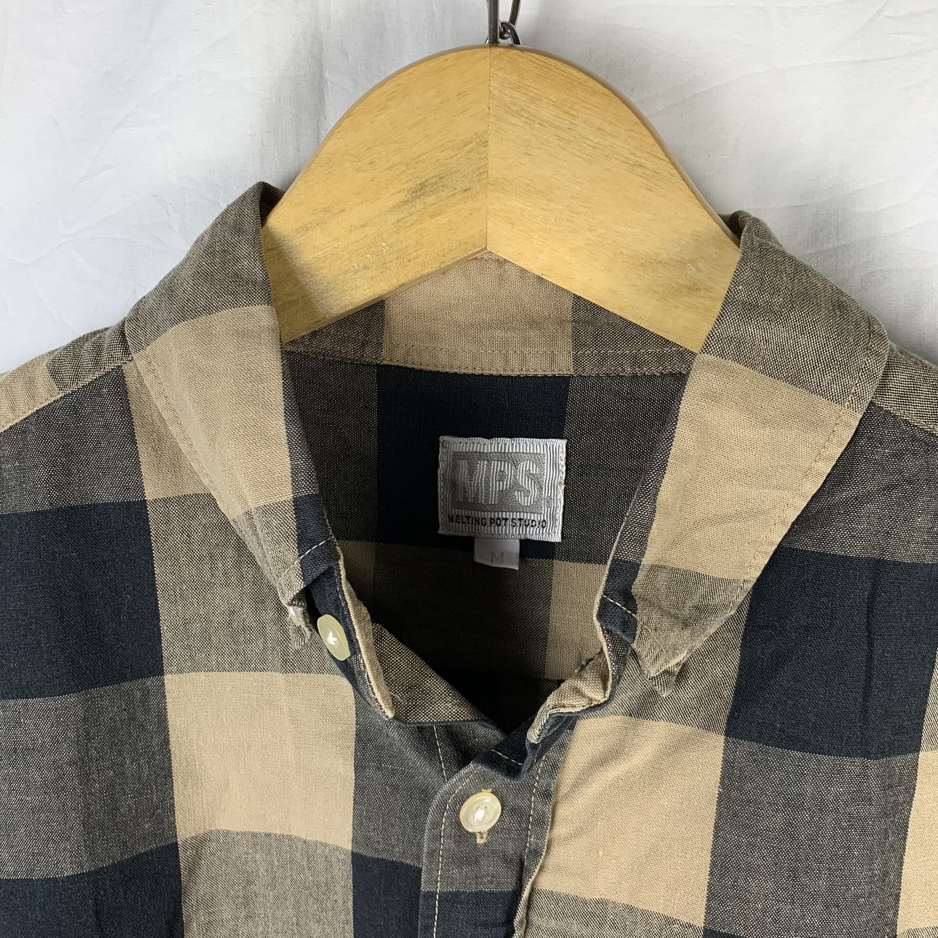 Japanese Brand Melting Pot Studio Plaid Checkered Shirt Size US M / EU 48-50 / 2 - 3 Thumbnail
