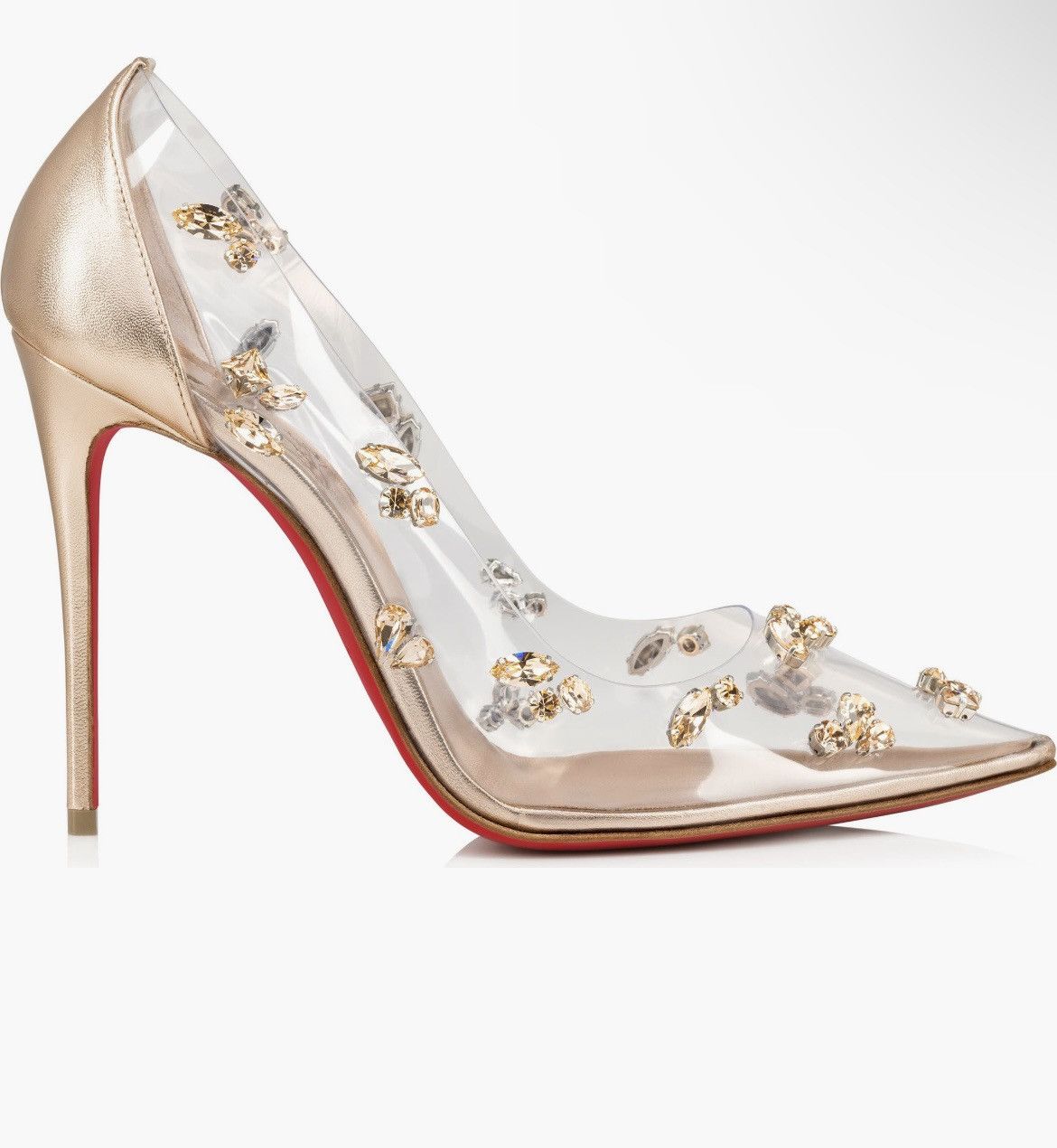 Christian Louboutin Christian Louboutin Degraqueen Clear Pointed Toe Pump Size US 8.5 / IT 38.5 - 1 Thumbnail
