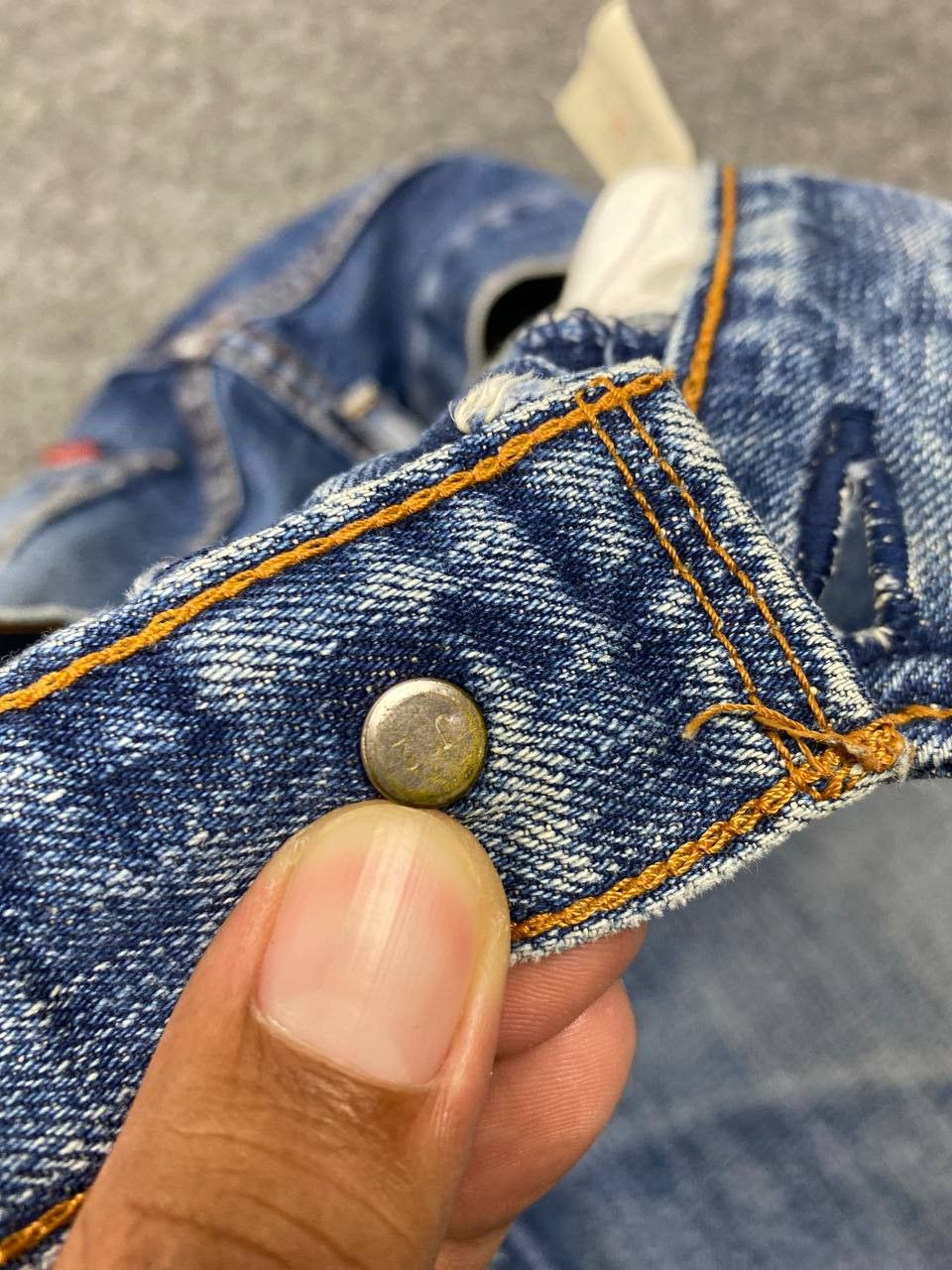 Levi's vintage levis 503 distressed denim nice design Size US 32 / EU 48 - 15 Thumbnail
