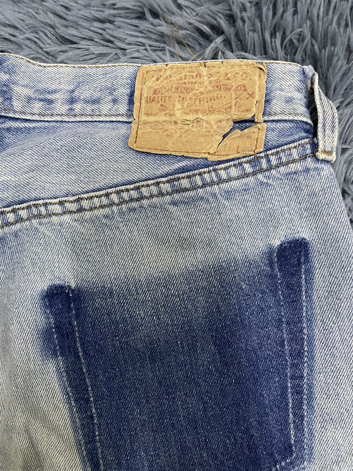 Levi's × Vintage Vtg 501 selvedges distressed denim pant Size US 30 / EU 46 - 8 Thumbnail