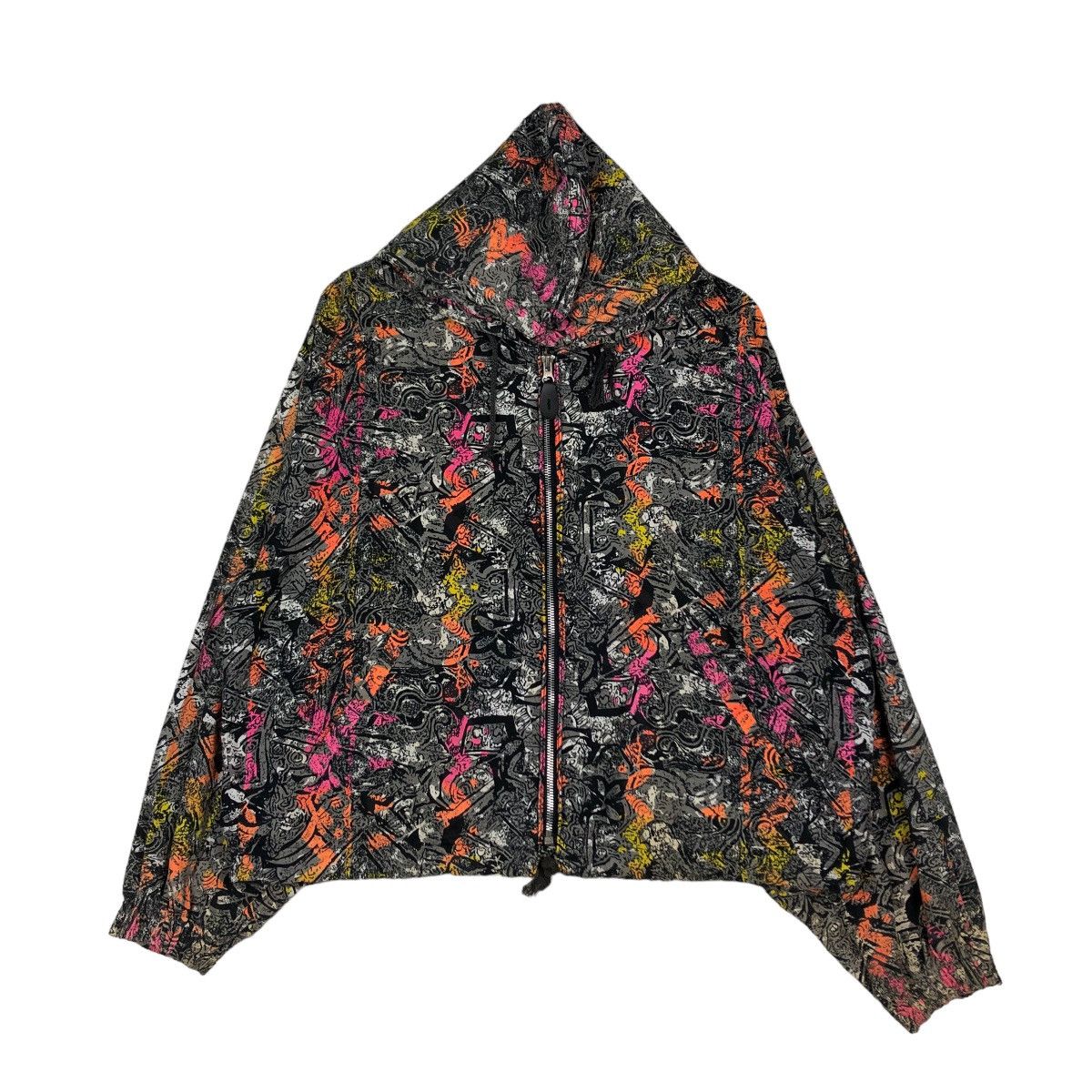 🔥Vintage Cropped Zipper Bomber Jacket Creation Cube Rare