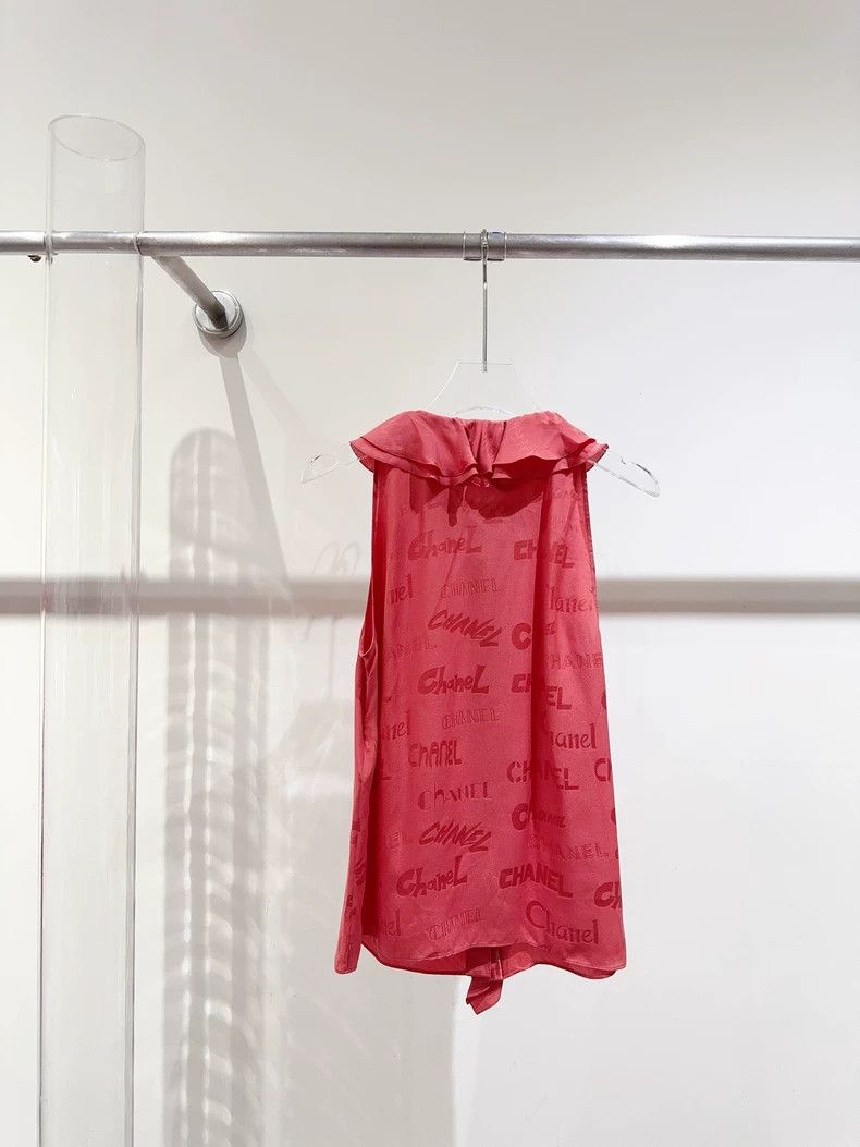 Chanel Chanel 22p watermelon red silk vest 2503-Nextarrow Size XS / US 0-2 / IT 36-38 - 5 Thumbnail