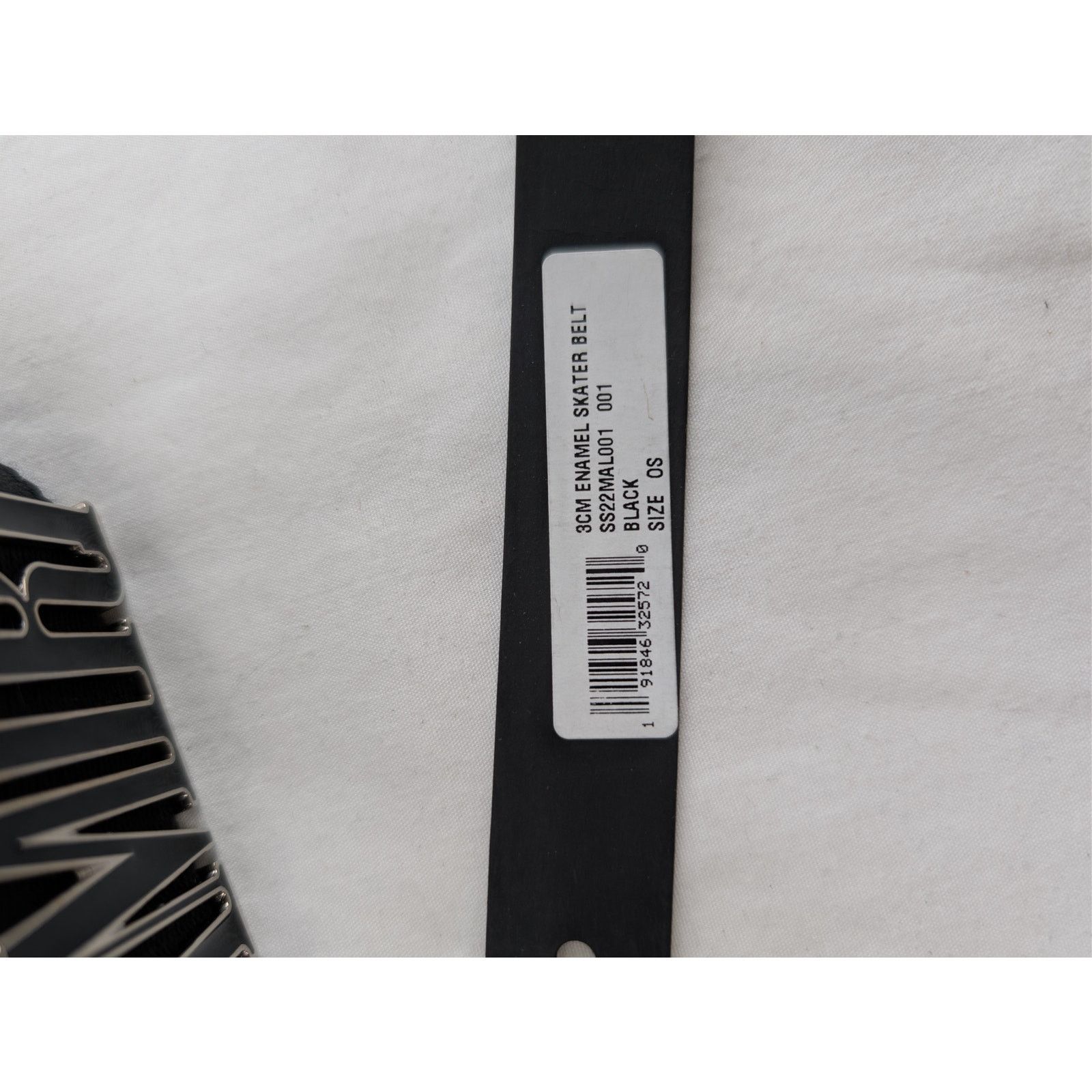 Amiri o1rshd1 Q:4 / Size: OS / 3cm Enamel Skater Belt in Black Size ONE SIZE - 18 Thumbnail