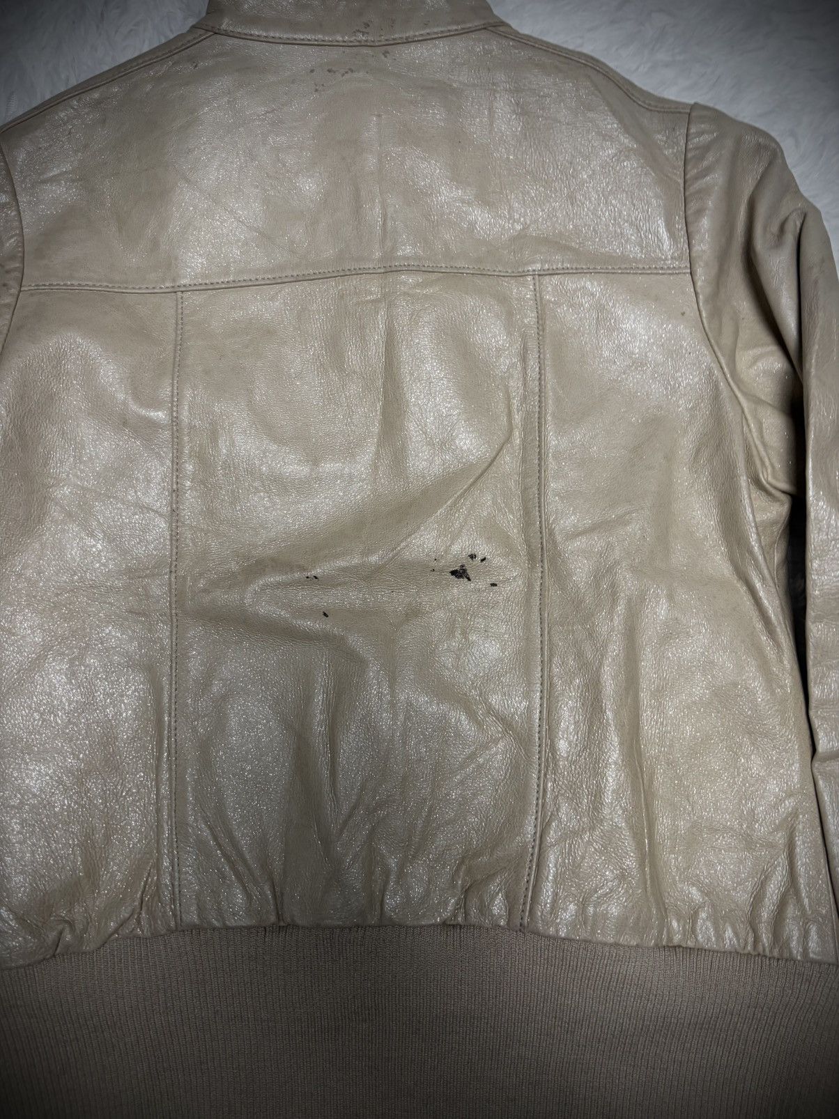 Japanese Brand 2000s Japanese Brand b.r.u.s.h vkei leather jacket Size US XS / EU 42 / 0 - 8 Thumbnail
