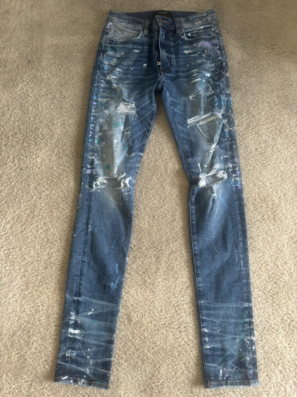 Amiri Amiri Paint Splatter Jeans Size US 34 / EU 50 - 1 Thumbnail