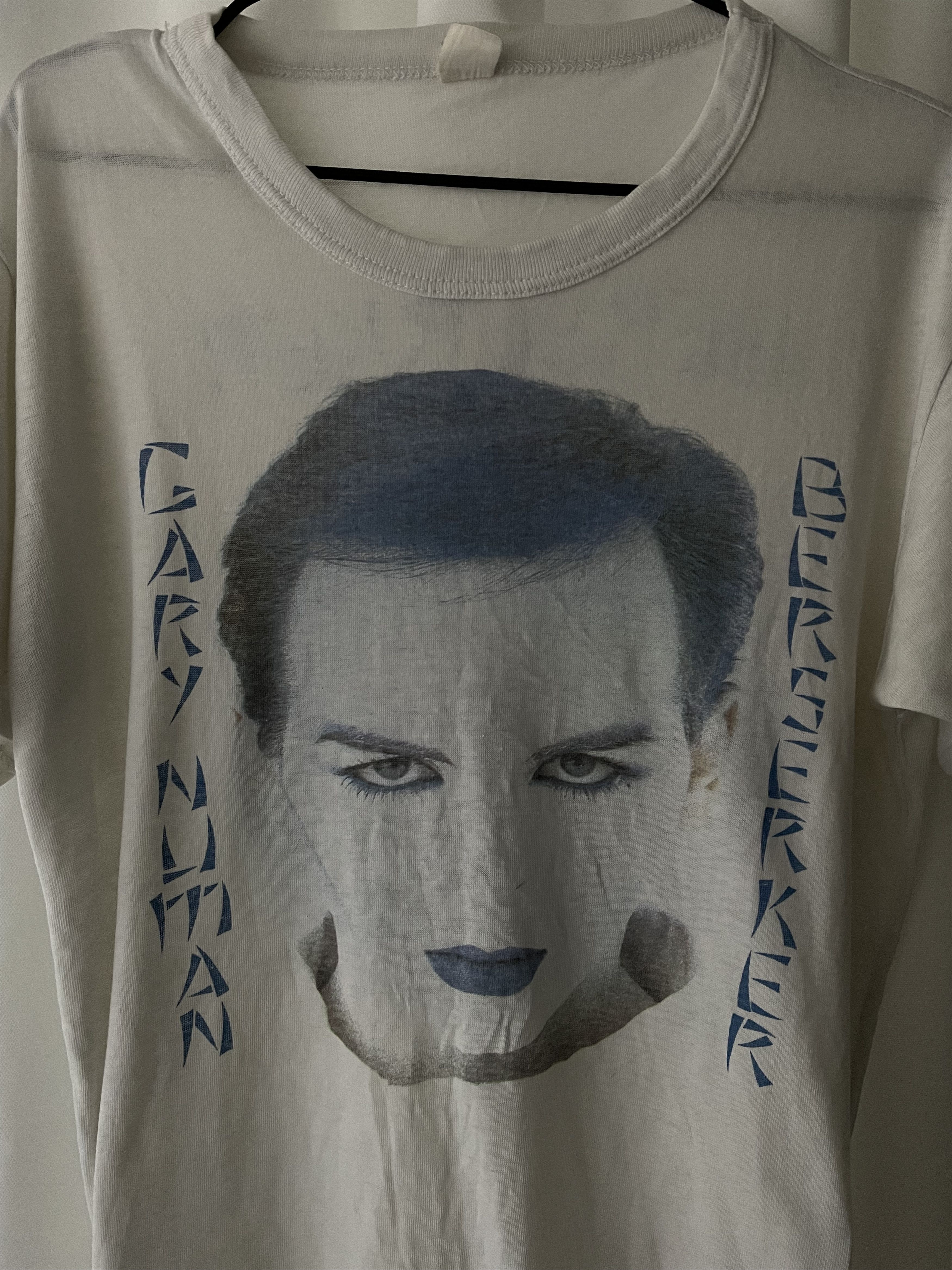 Vintage Vintage 1984 Gary Numan Berserker Tour Uk Shirt Size US S / EU 44-46 / 1 - 2 Thumbnail