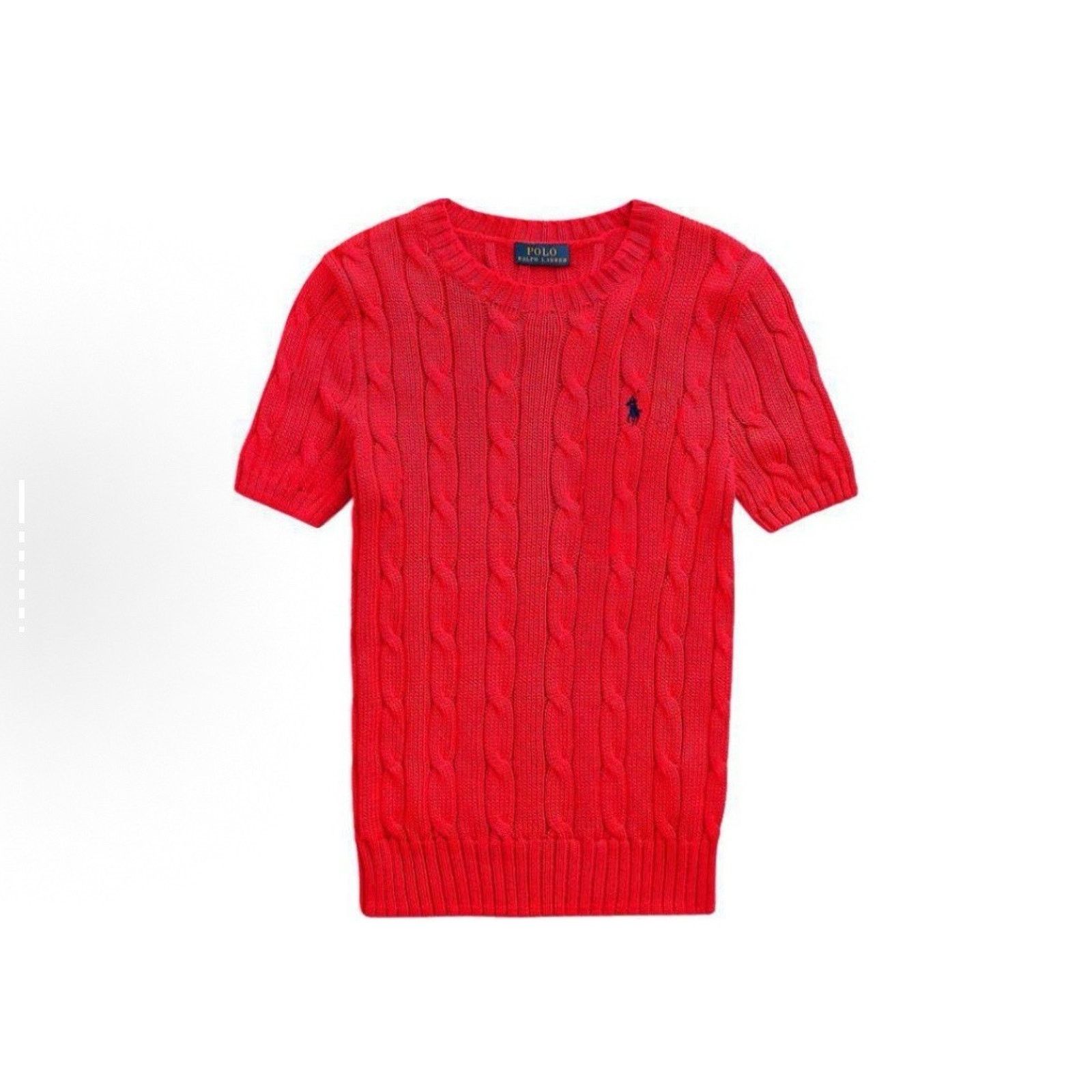 Polo Ralph Lauren NWT Polo Ralph Lauren Women Short Sleeve Sweater Red Small Size S / US 4 / IT 40 - 5 Thumbnail