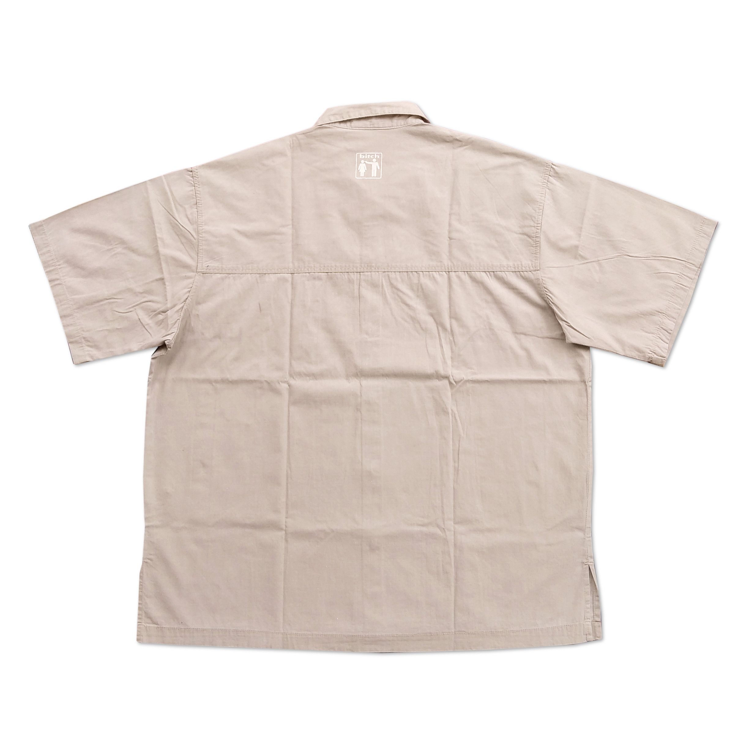 4GSELLER Vintage 90s BITCH SKATEBOARDS Open Collar Shirt Size US M / EU 48-50 / 2 - 3 Thumbnail
