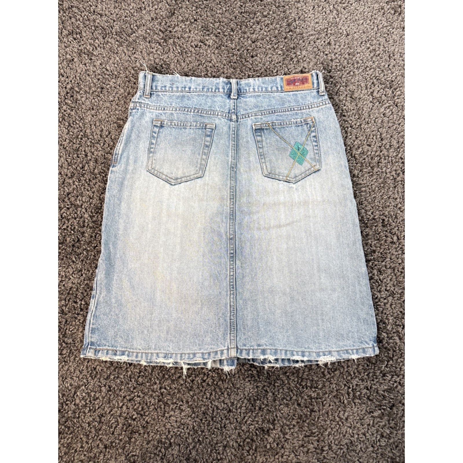 Vintage VINTAGE Tyte Jeans Womens Jeans 28 Midi Light Wash Embroidered Distressed 90s Blue Denim Womens M Size 28" / US 6 / IT 42 - 2 Thumbnail