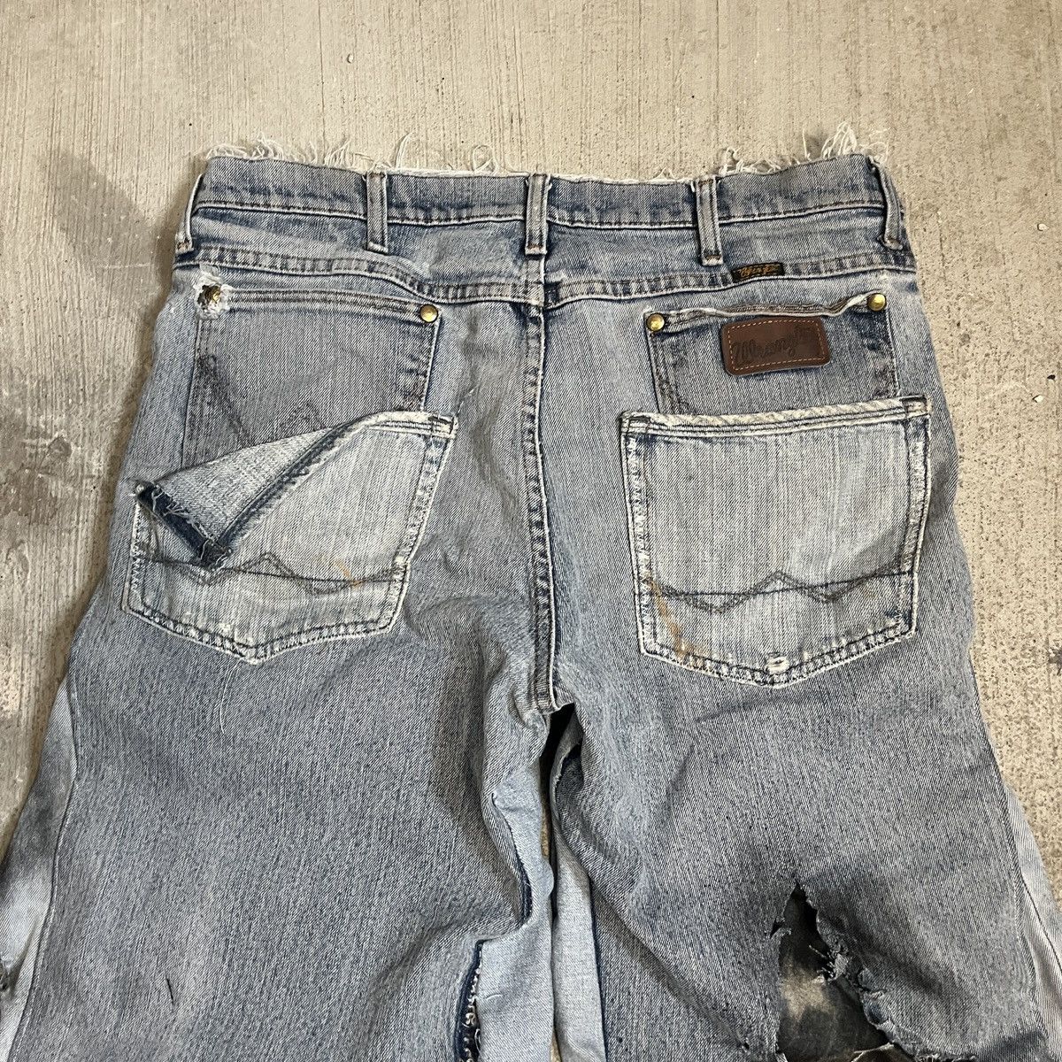 Other Stone Studios Flared American Flag Burned Jeans Size US 36 / EU 52 - 3 Thumbnail