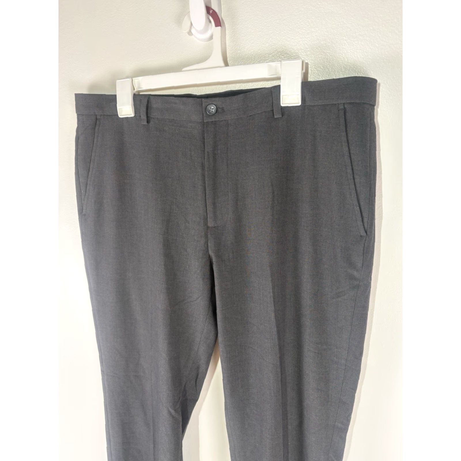 Calvin Klein Calvin Klein Slim Fit Stretch Dress Pants Men’s 36x30 Gray Size US 36 / EU 52 - 2 Thumbnail