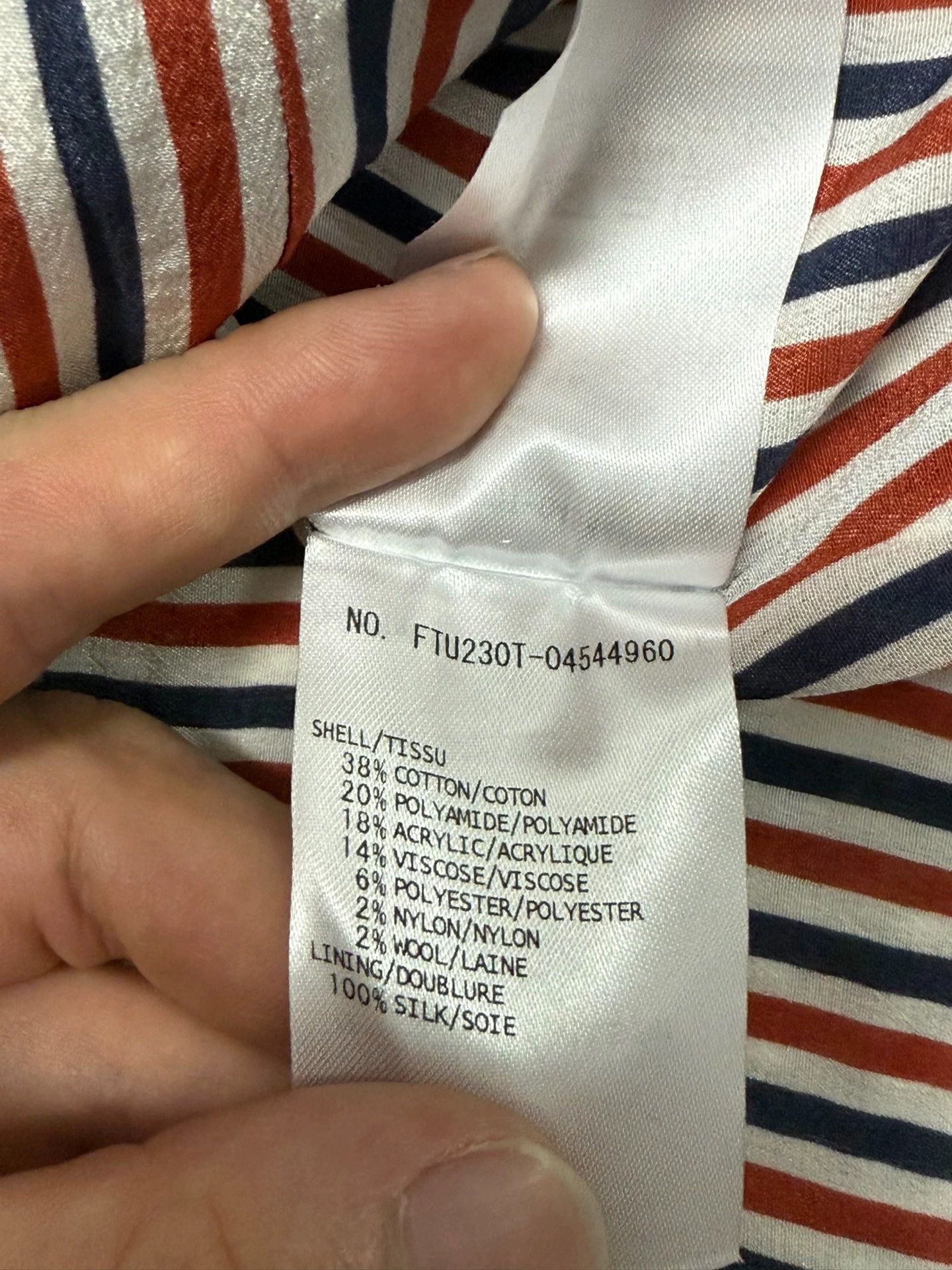 Thom Browne Thom Browne Women's Short Sleeve Raw Edge Cardigan Size XS / US 0-2 / IT 36-38 - 5 Thumbnail