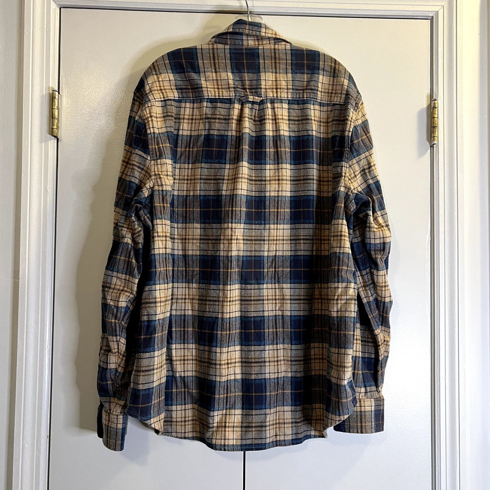 Lucky Brand Lucky Brand Plaid casual men's shirt blue beige size XXL Size US XXL / EU 58 / 5 - 4 Thumbnail