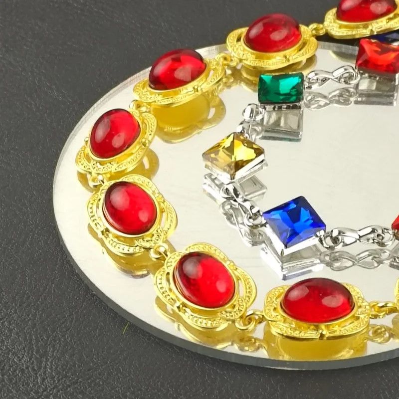 Jewelry Multicolored Agate Pants Chain Size ONE SIZE - 7 Thumbnail