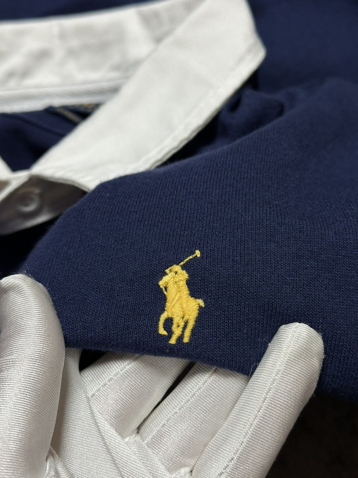 Polo Ralph Lauren Polo Ralph Lauren Rugby Longsleeve Blue Shirt Size US XXL / EU 58 / 5 - 8 Thumbnail