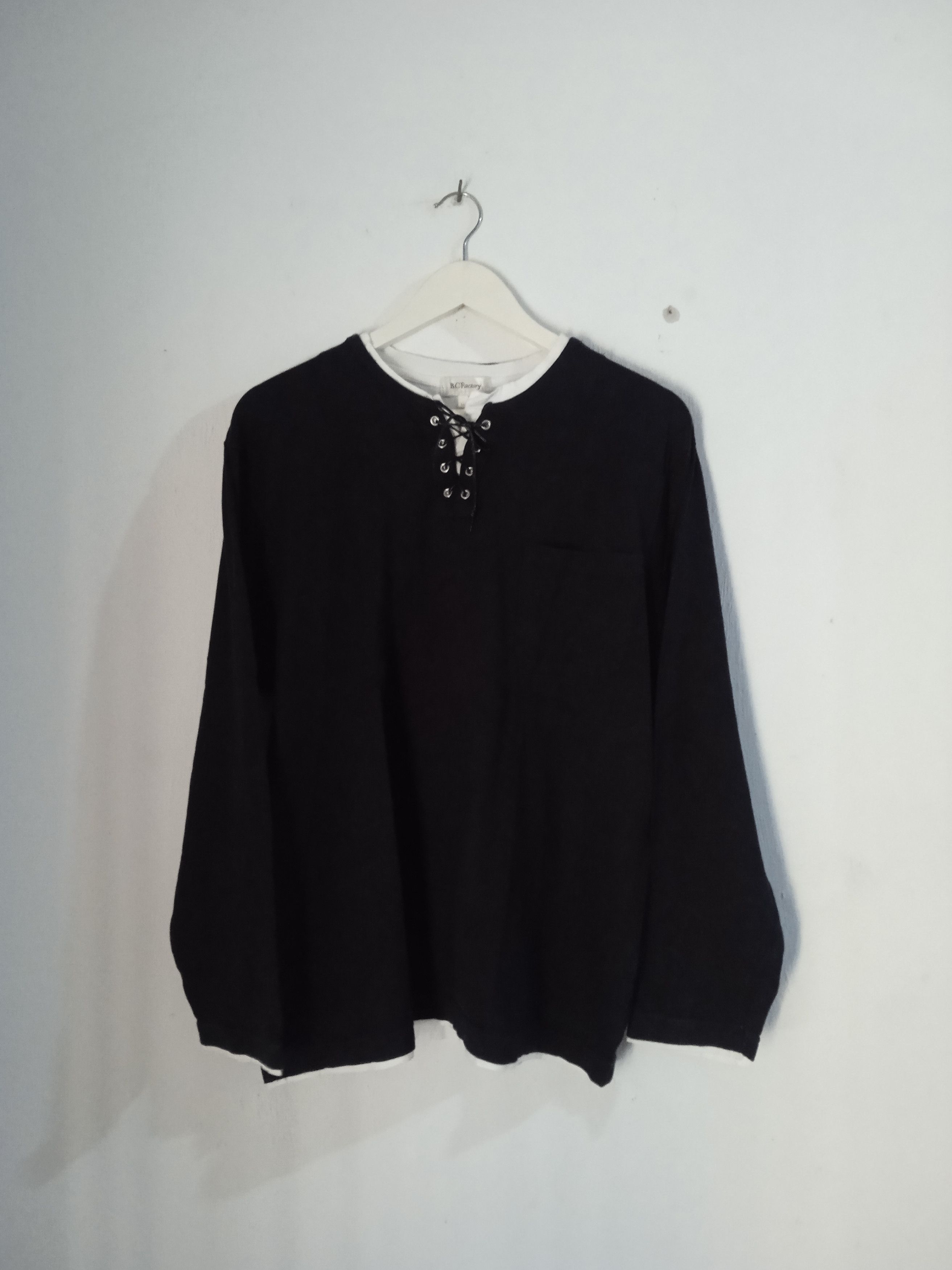 image of If Six Was Nine x Le Grande Bleu L G B Japanese B.c Factory Lace Up Pocket in Black (Size Large)