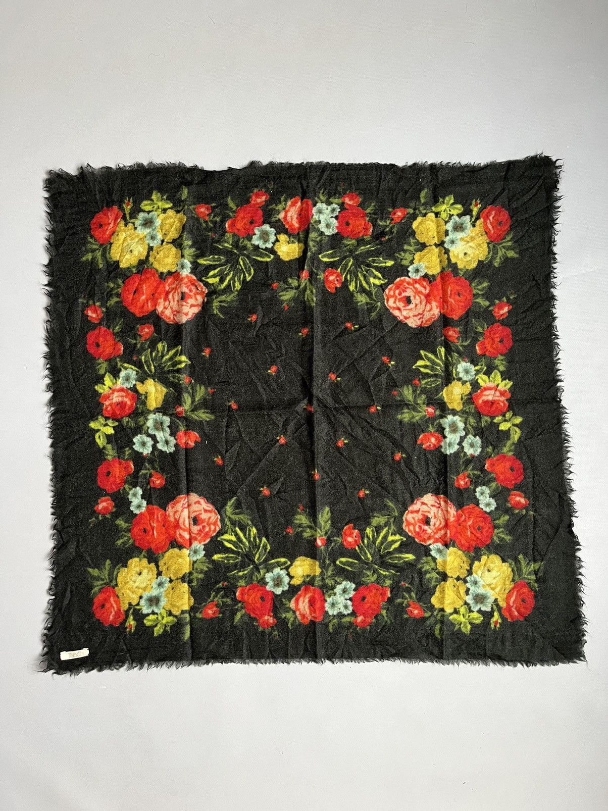 Other Toast Multicolor Floral Mohair Wool Cashmere Scarf Shawl Size ONE SIZE - 1 Thumbnail