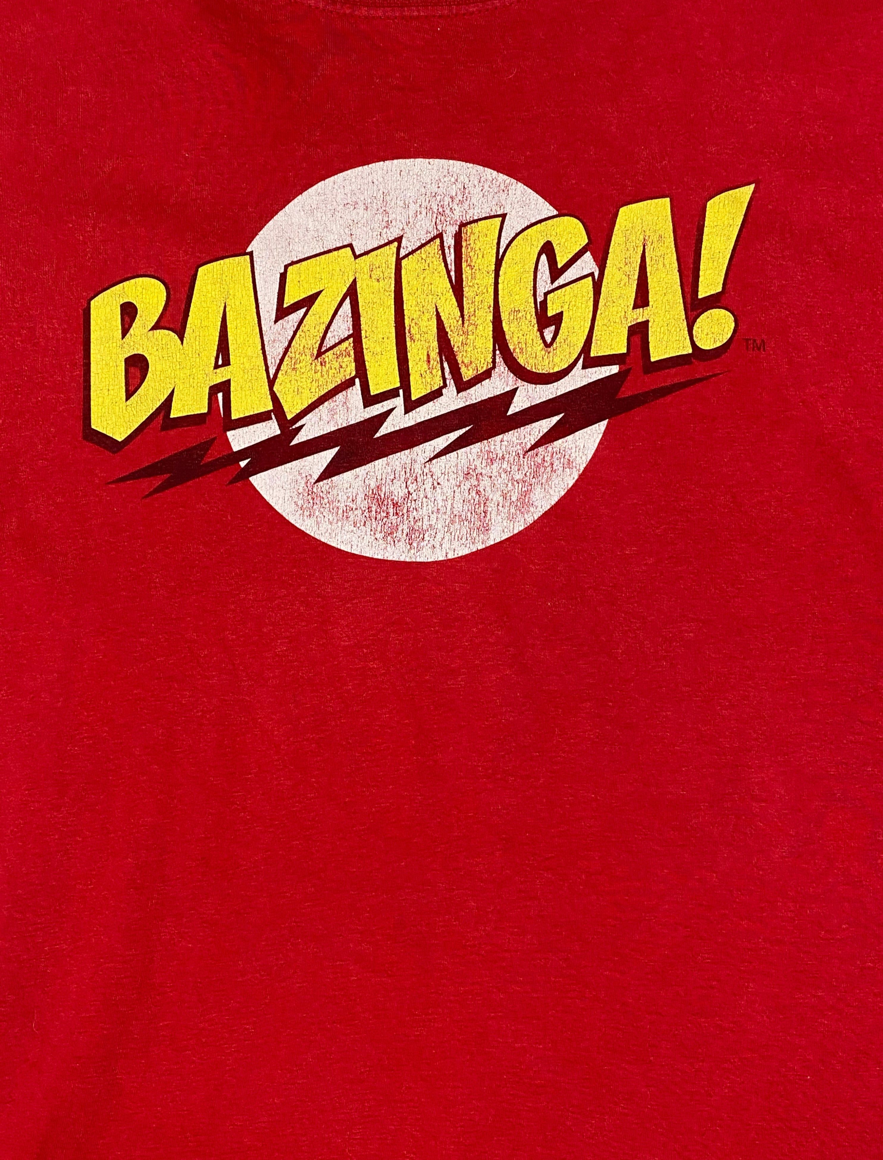 Vintage Vintage BIG BANG THEORY Bazinga Sheldon Red T-Shirt M730 Size US XL / EU 56 / 4 - 4 Thumbnail