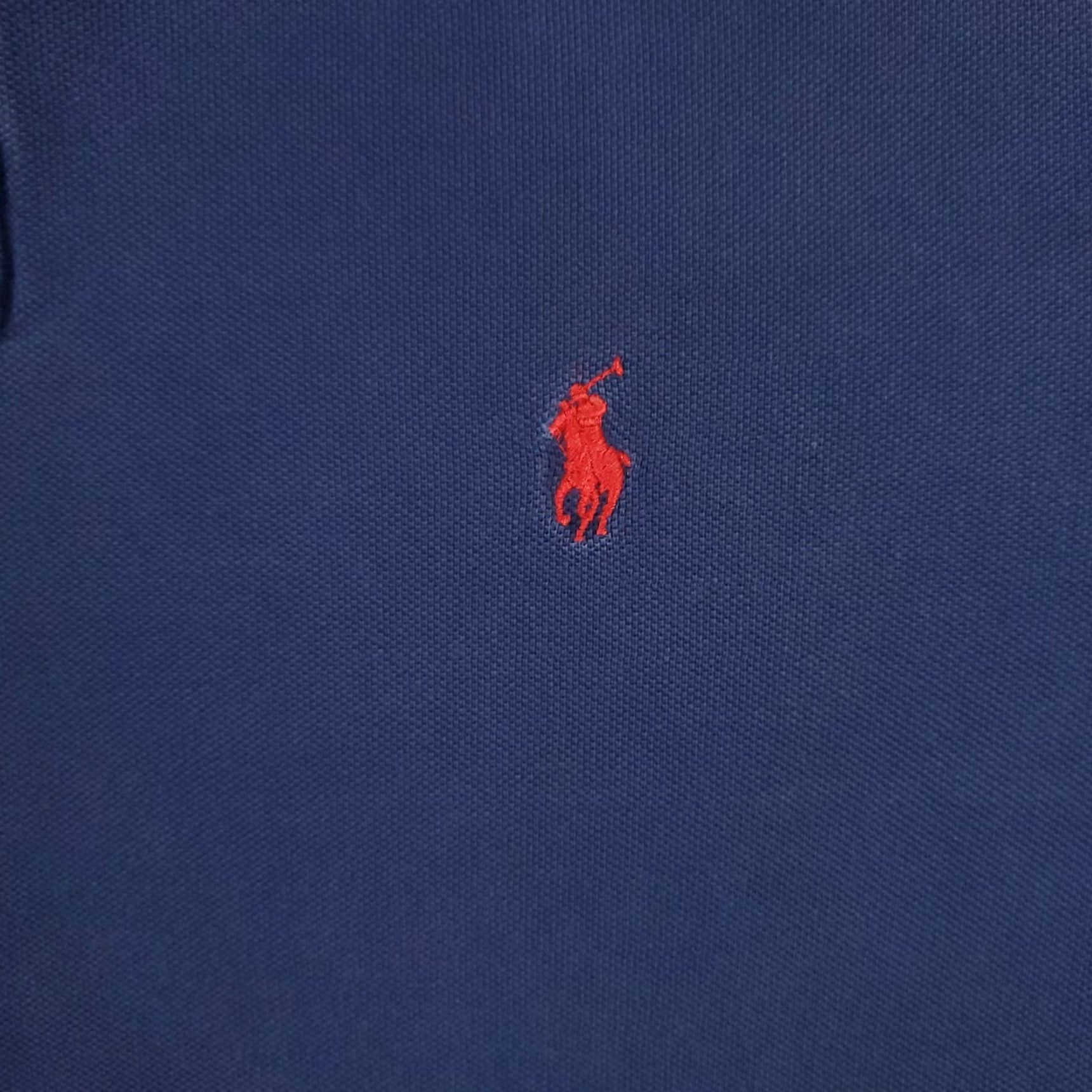 Ralph Lauren Ralph Lauren Polo Shirt Mens Large Blue Solid Classic Fit Short Sleeve Casual Activewear Size US L / EU 52-54 / 3 - 2 Thumbnail