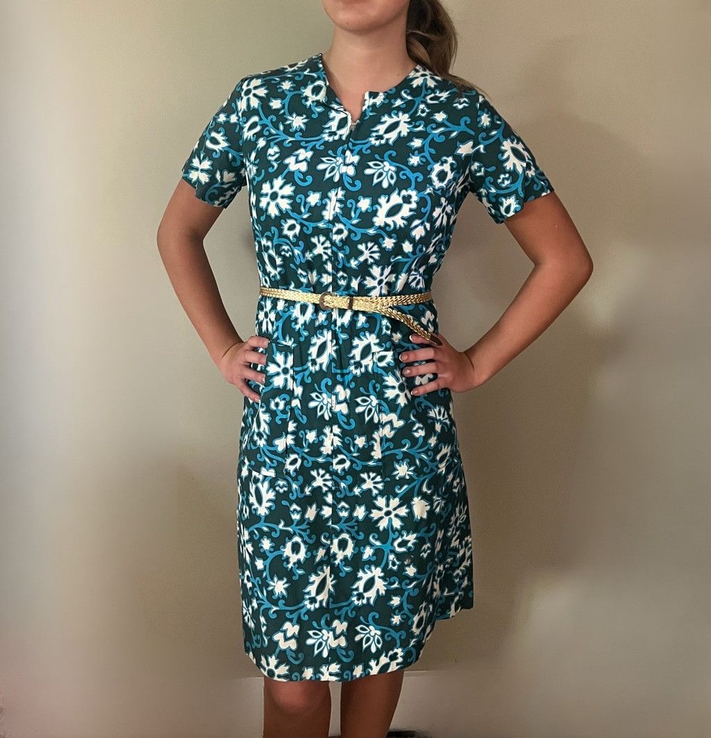 Vintage 1960s Deadstock Vintage Hawaiian Hula Tiki Shirt Dress Size XL / US 12-14 / IT 48-50 - 6 Thumbnail
