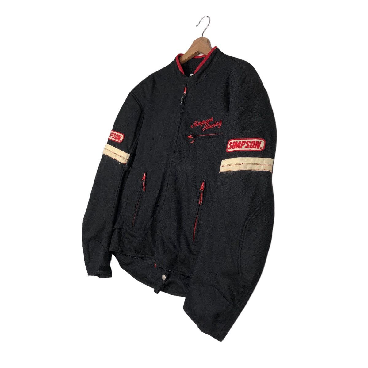 Hein Gericke 🔥Vintage Biker Jacket Racing Simpson Big Logo Safety Racer Size US L / EU 52-54 / 3 - 7 Thumbnail
