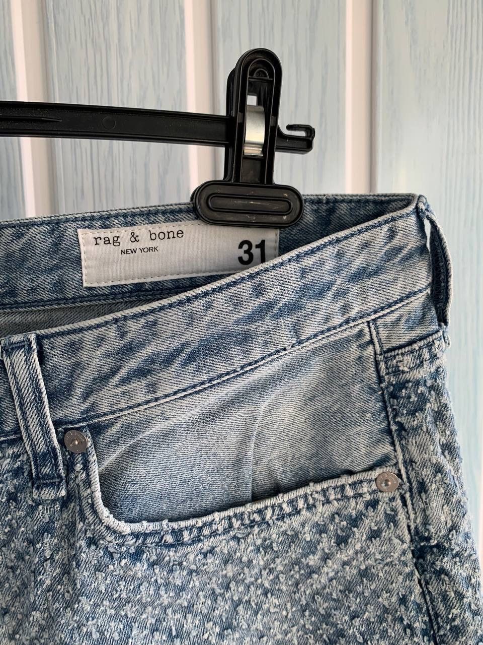 Japanese Brand × Rag & Bone Rag & Bone Logan Mid-Rise Wide Leg Indigo Tweed Denim Jeans Size US 31 - 20 Thumbnail