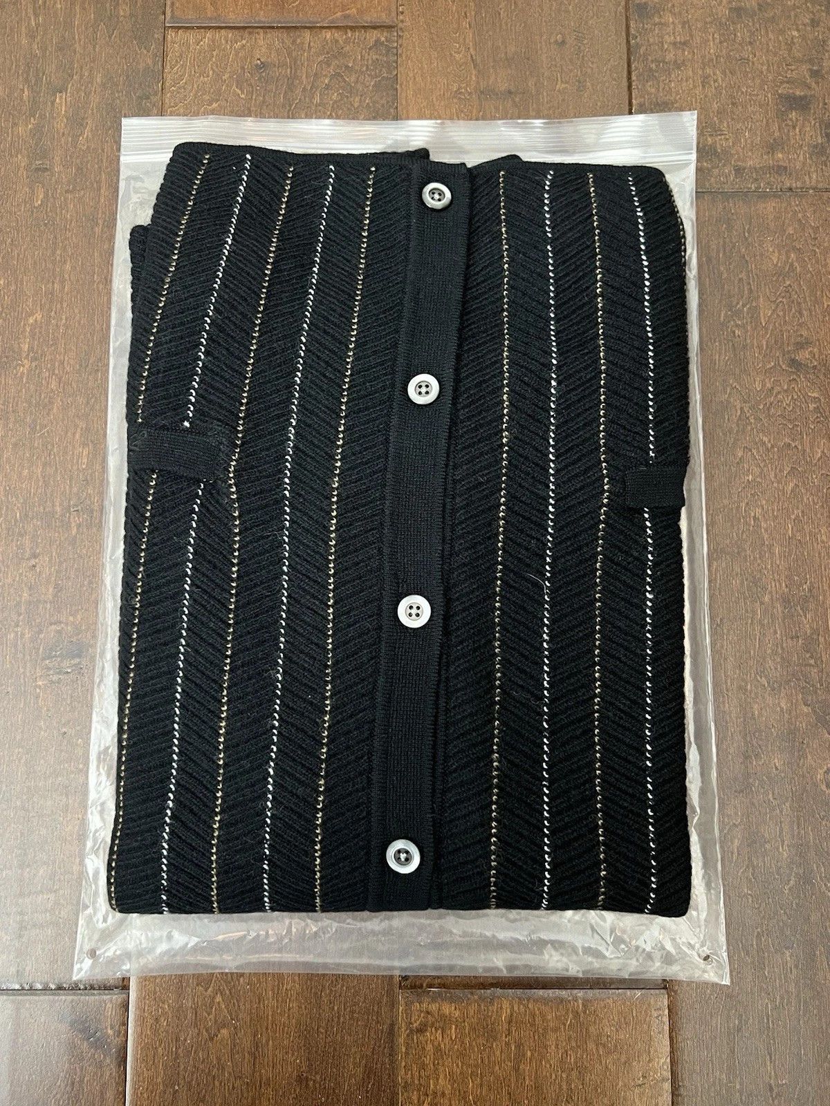 Supreme Supreme SS25 Herringbone Cardigan Black White Size Supreme Supreme SS25 Herringbone Cardigan Black White Size
